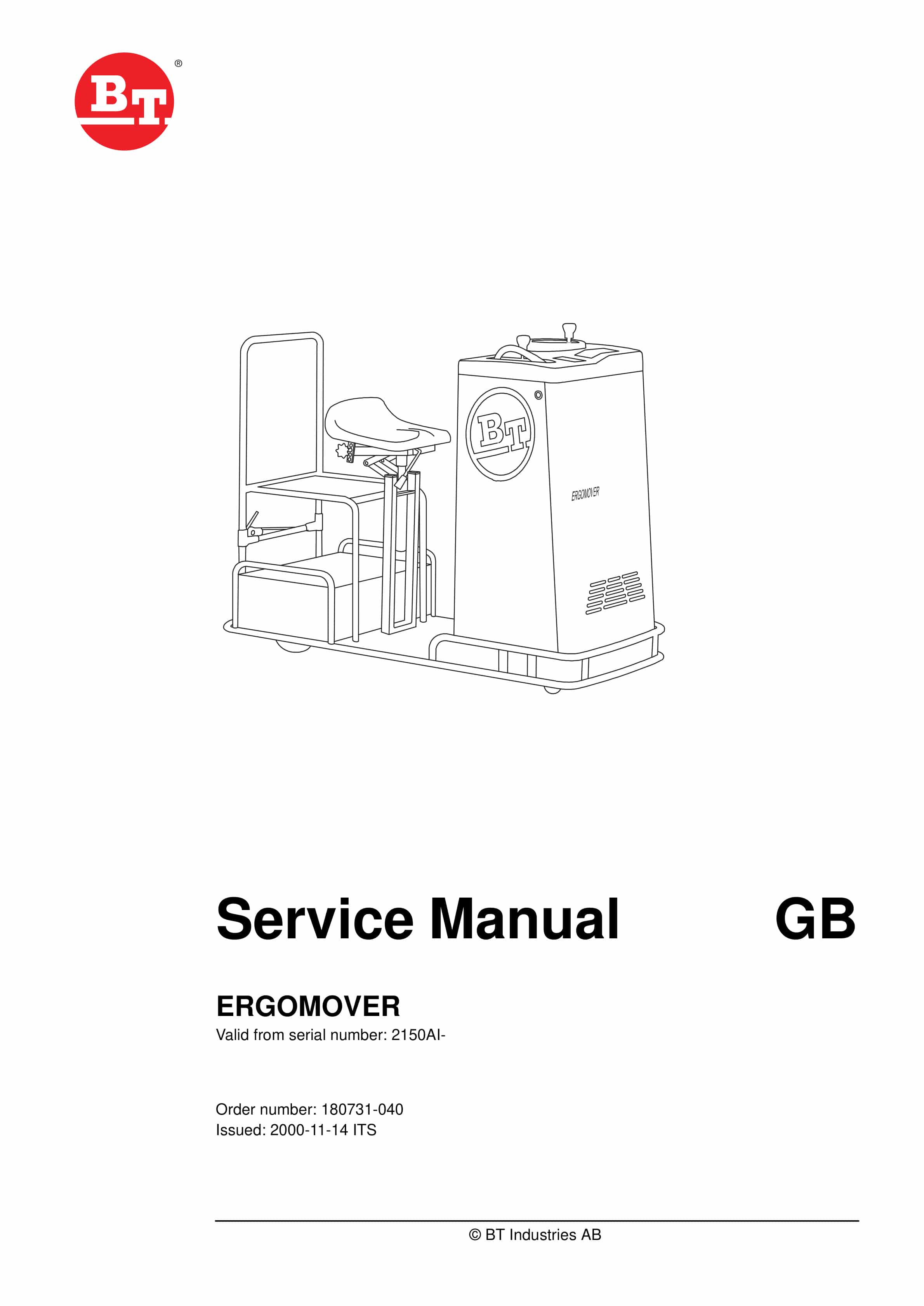 BT ERGOMOVER Service Manual 180731-040