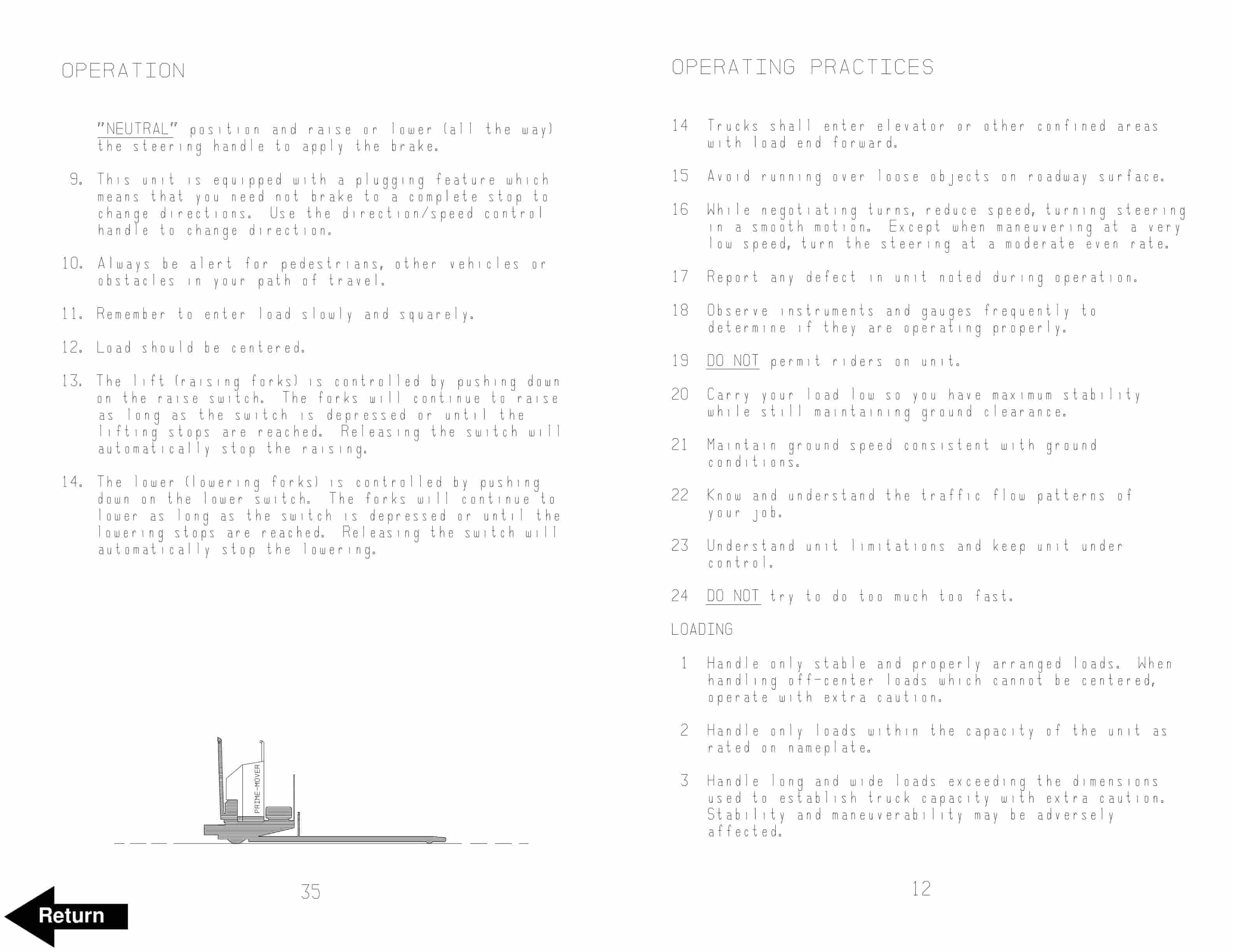 BT HT60W Warehouser Electric Low Lift Truck Operator Manual 300687-000-2