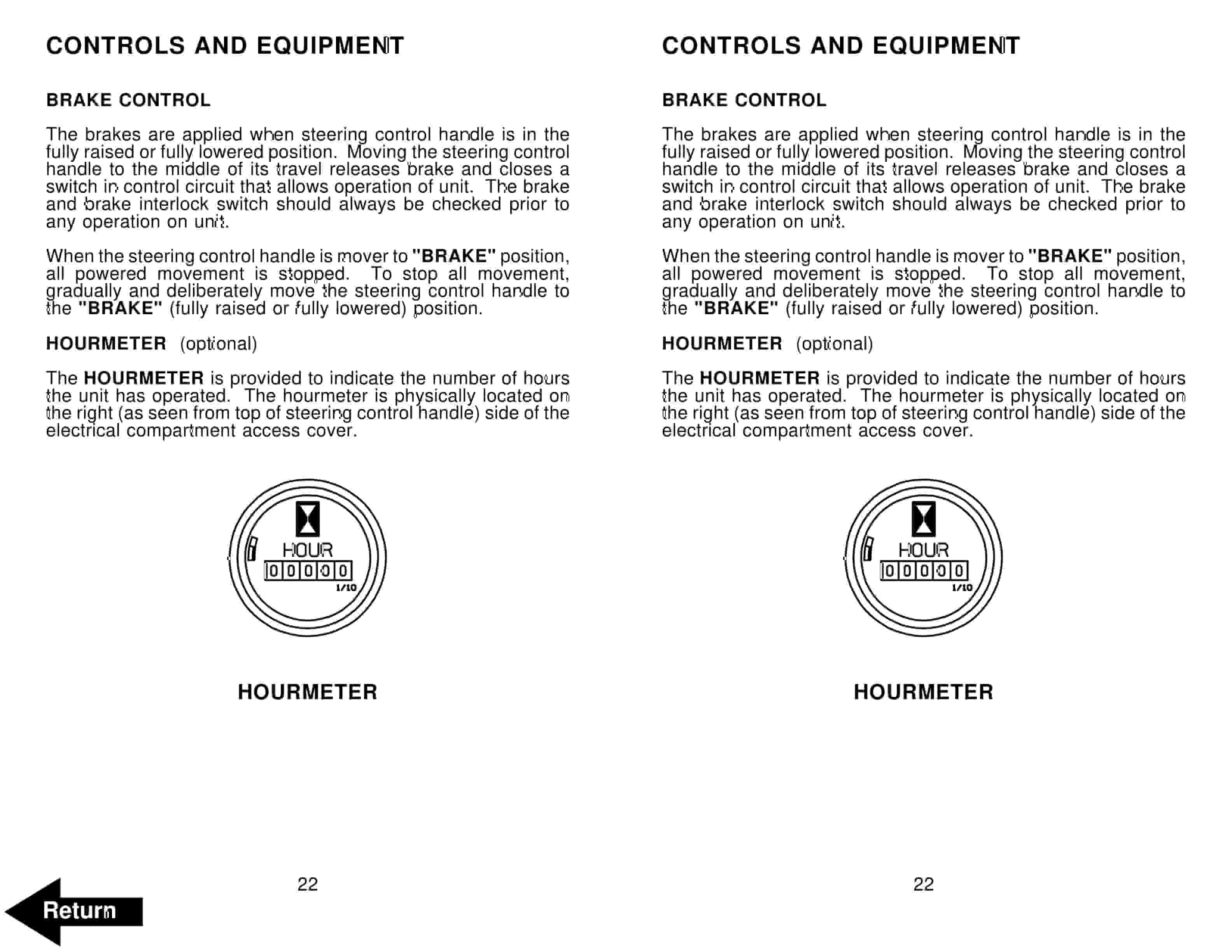 Alternative view of BT HX-80 Electric Low Lift Pallet Truck Operator Manual 301386-001