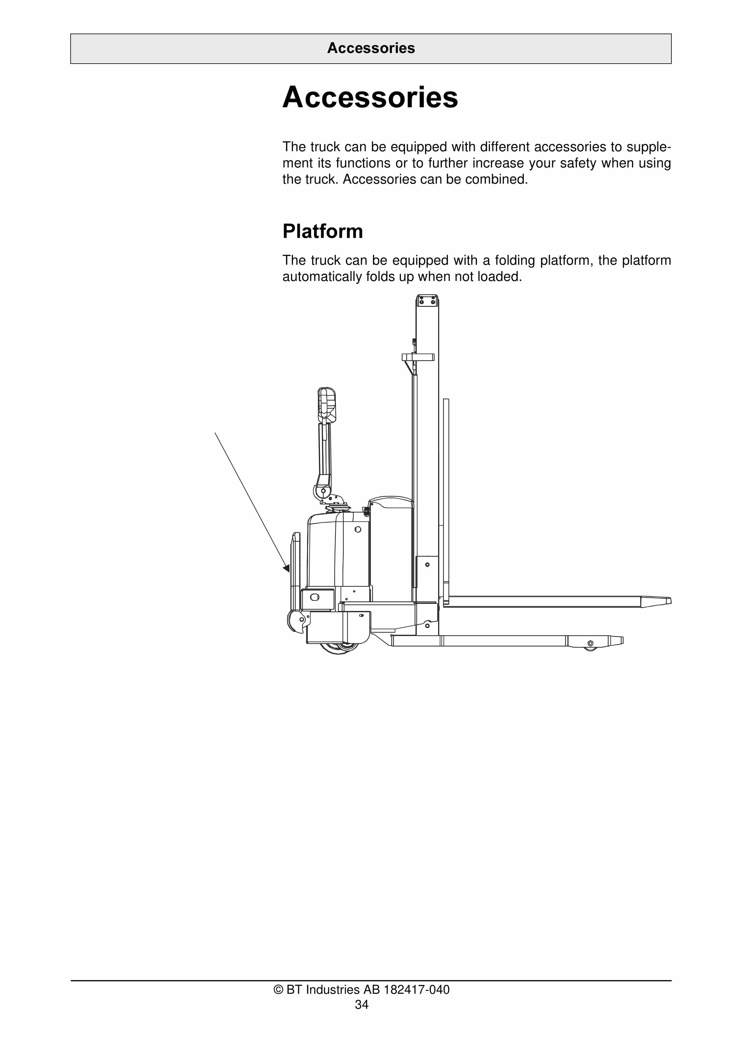 Alternative view of BT IXION S 10, S 12 Operator Manual 182417-040