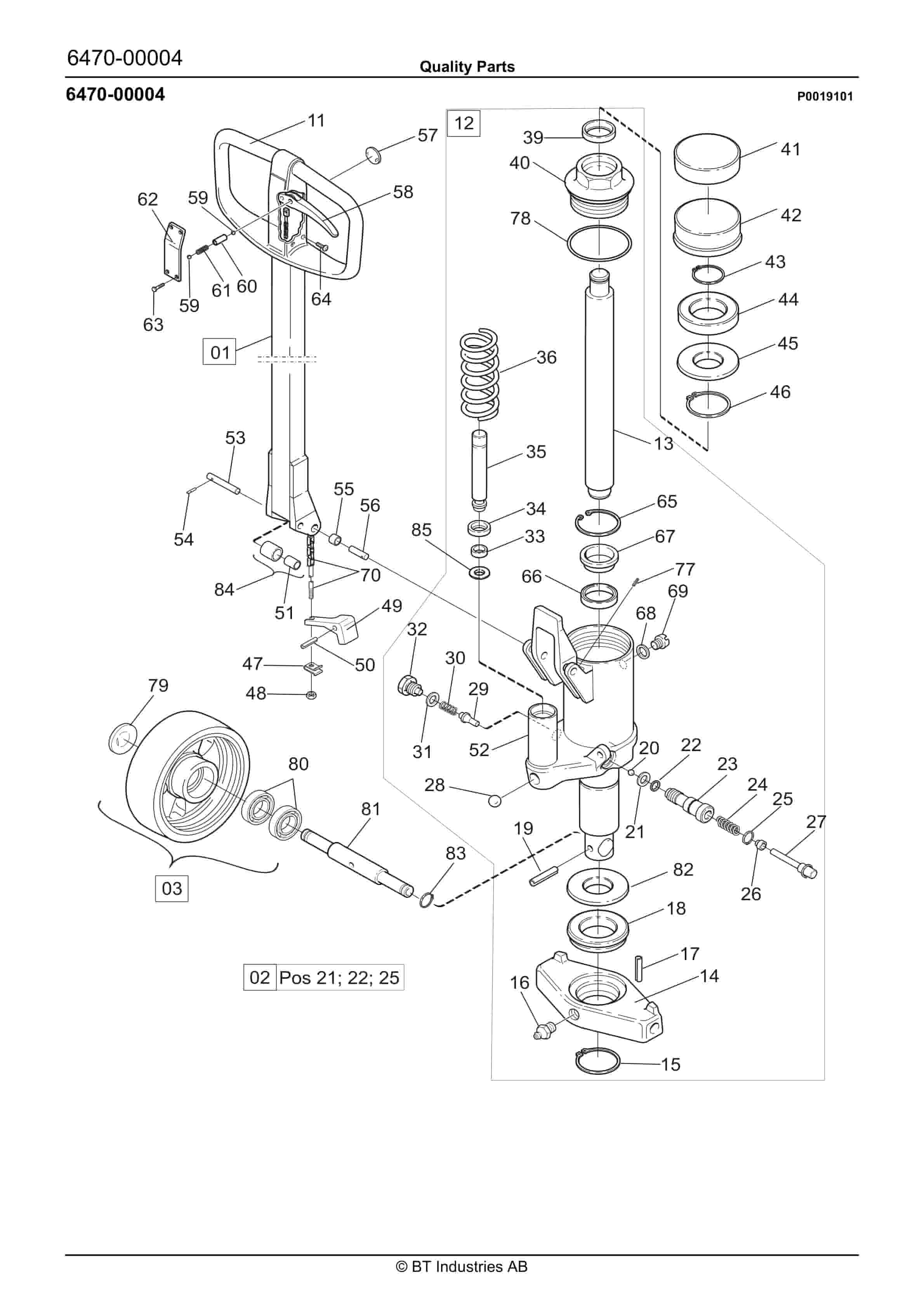 BT L20 UST, L20 ST Quality Parts 213023-3