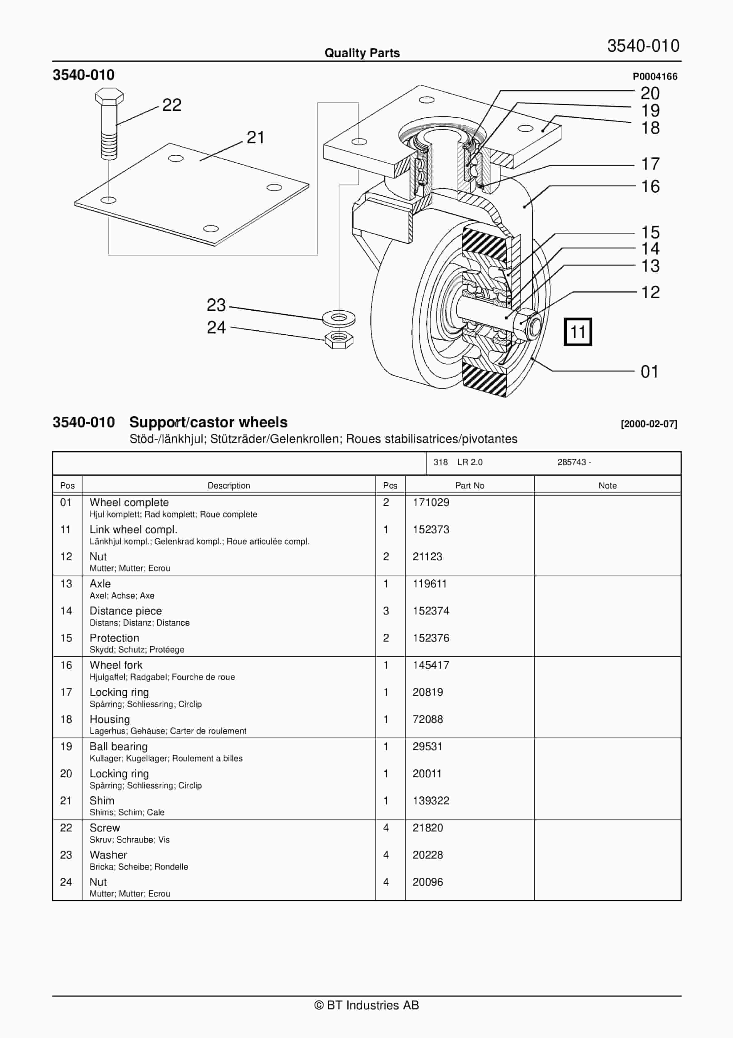 Alternative view of BT LR 2.0 Quality Parts 181427