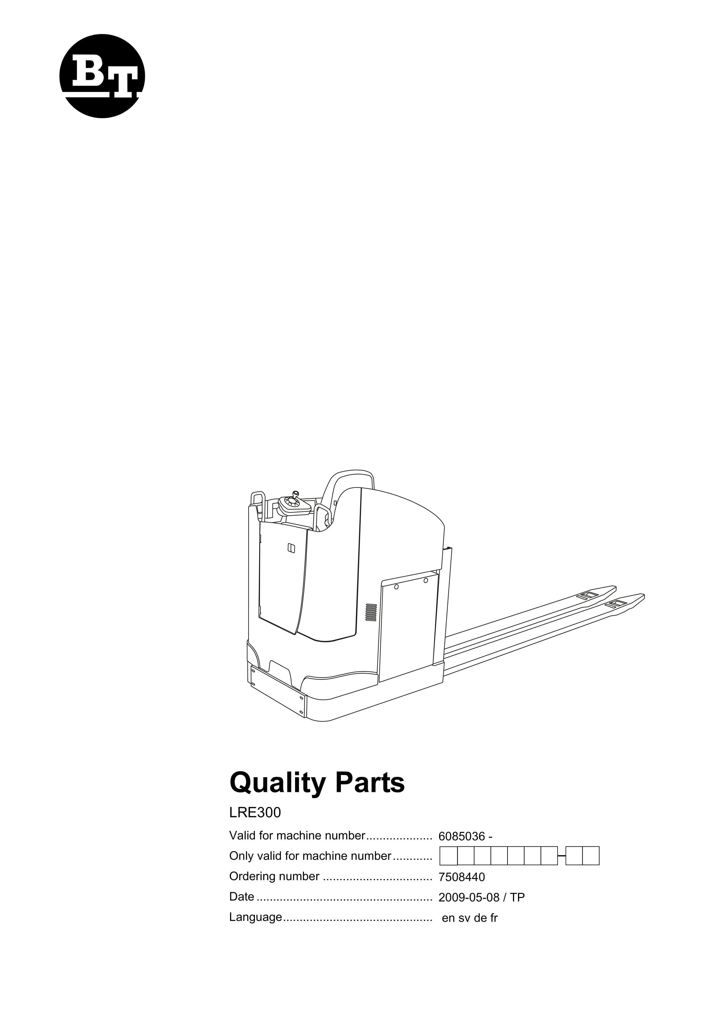 BT LRE300 Quality Parts 7508440