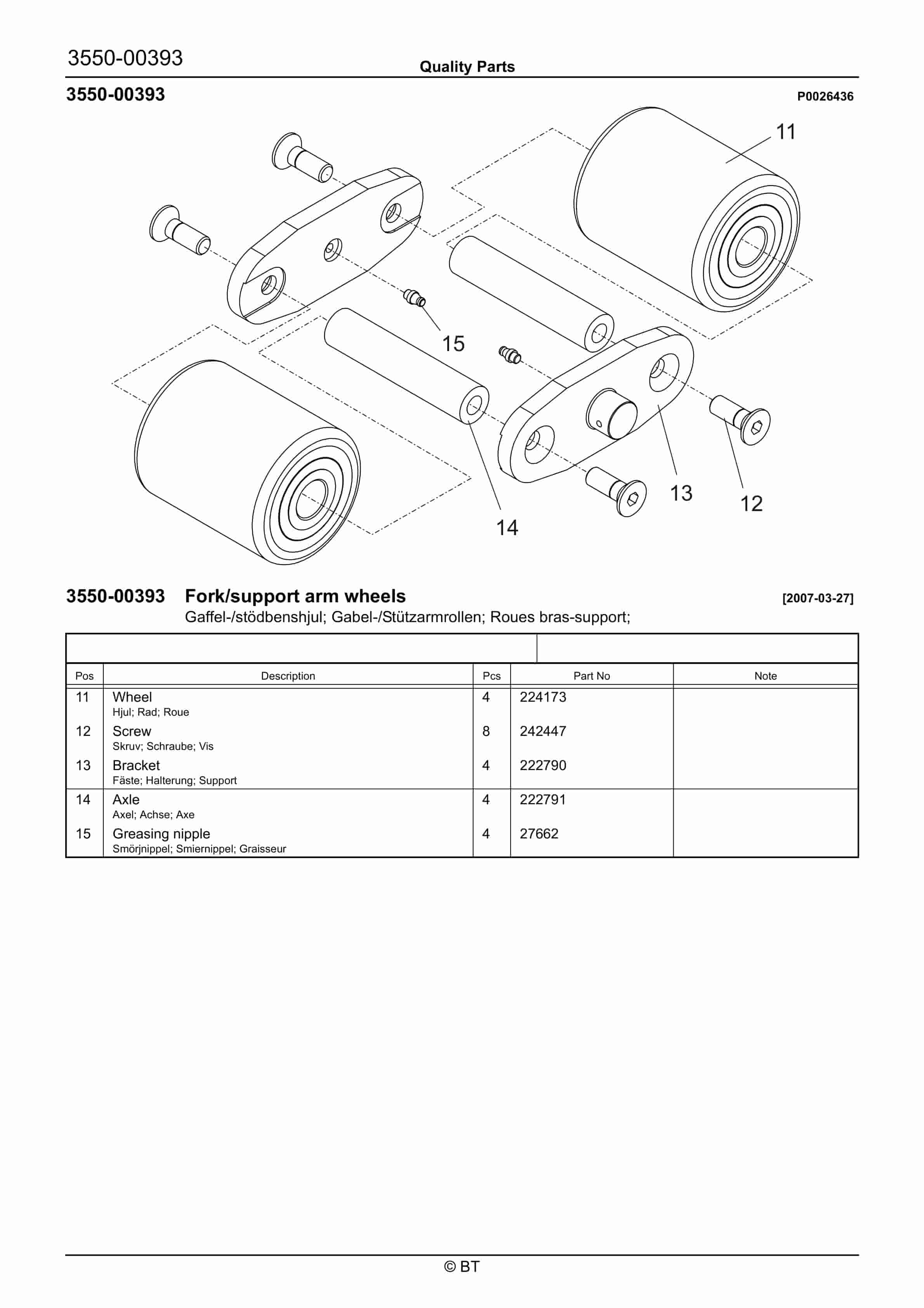 Alternative view of BT LRE300 Quality Parts 7510179