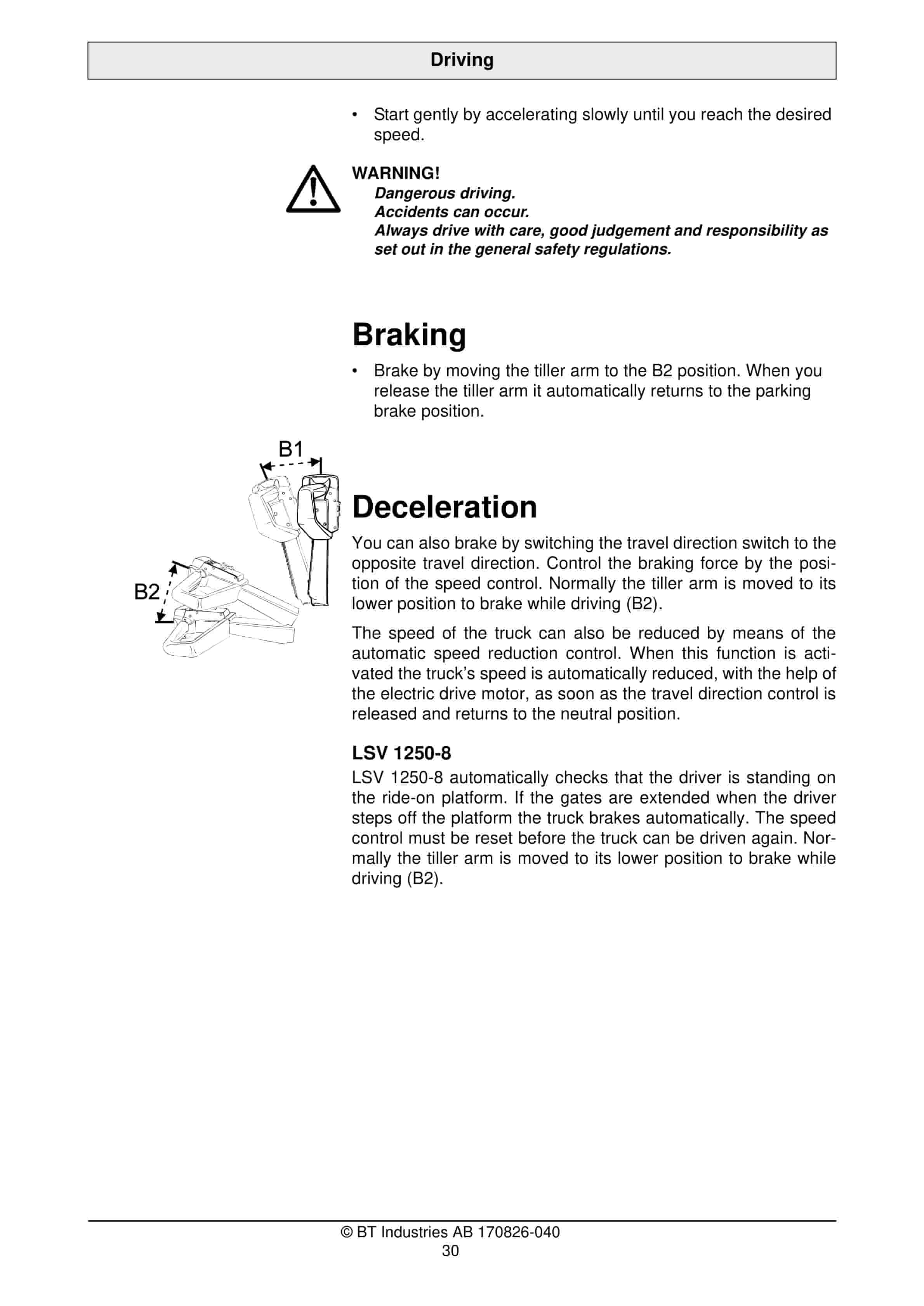 Alternative view of BT LSV 1250, LSV 1250-8, LSV 1600 Operator Manual 170826-040
