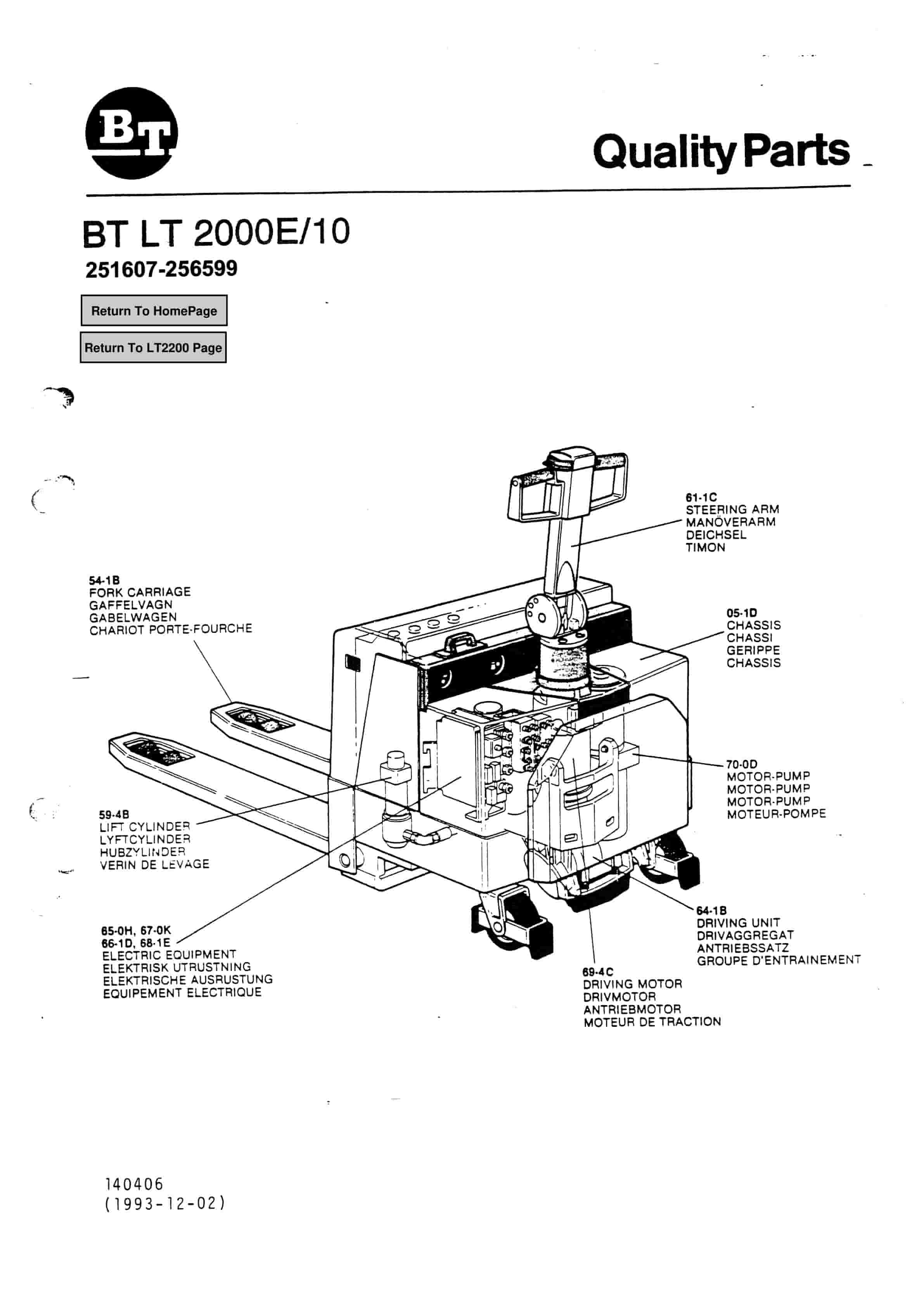 BT LT2000E-10 Quality Parts