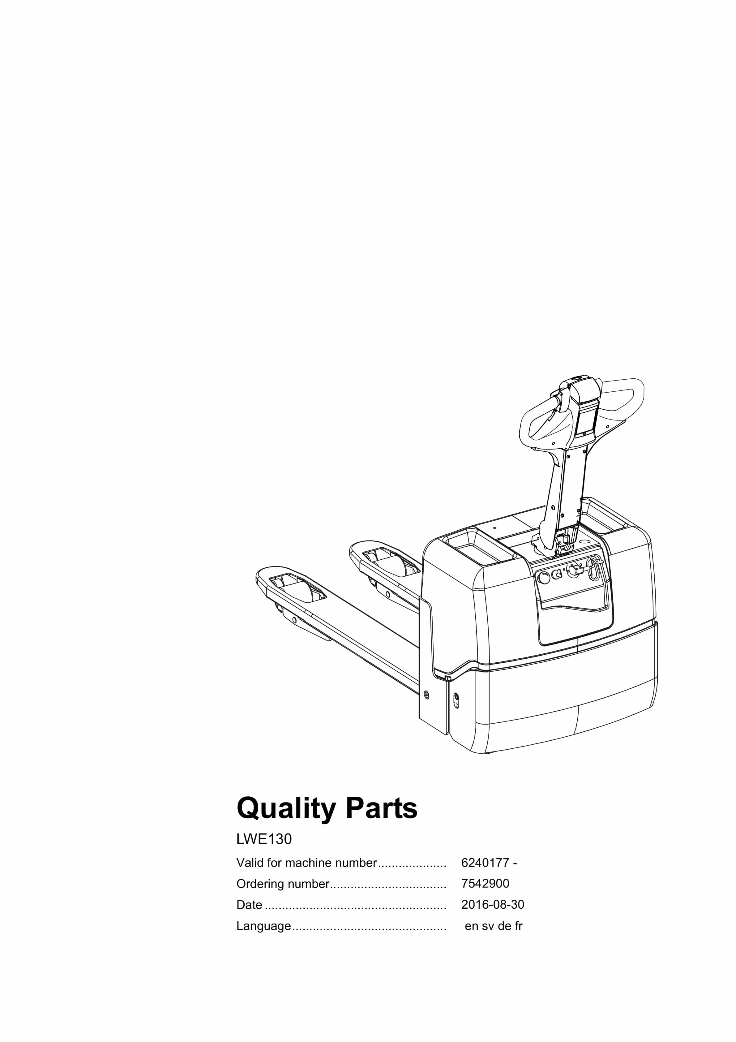 BT LWE130 Quality Parts 7542900