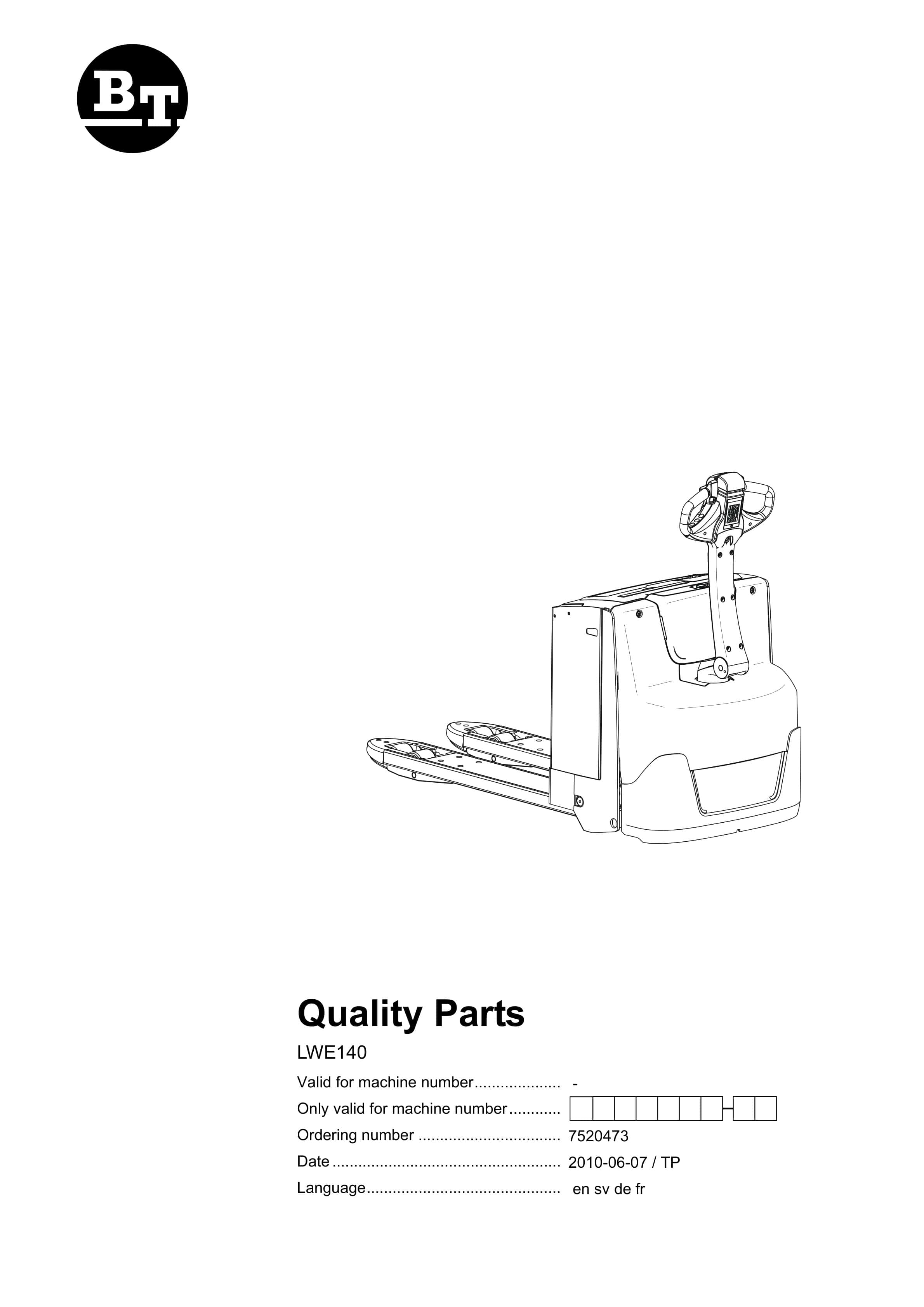BT LWE140 Quality Parts 7520473