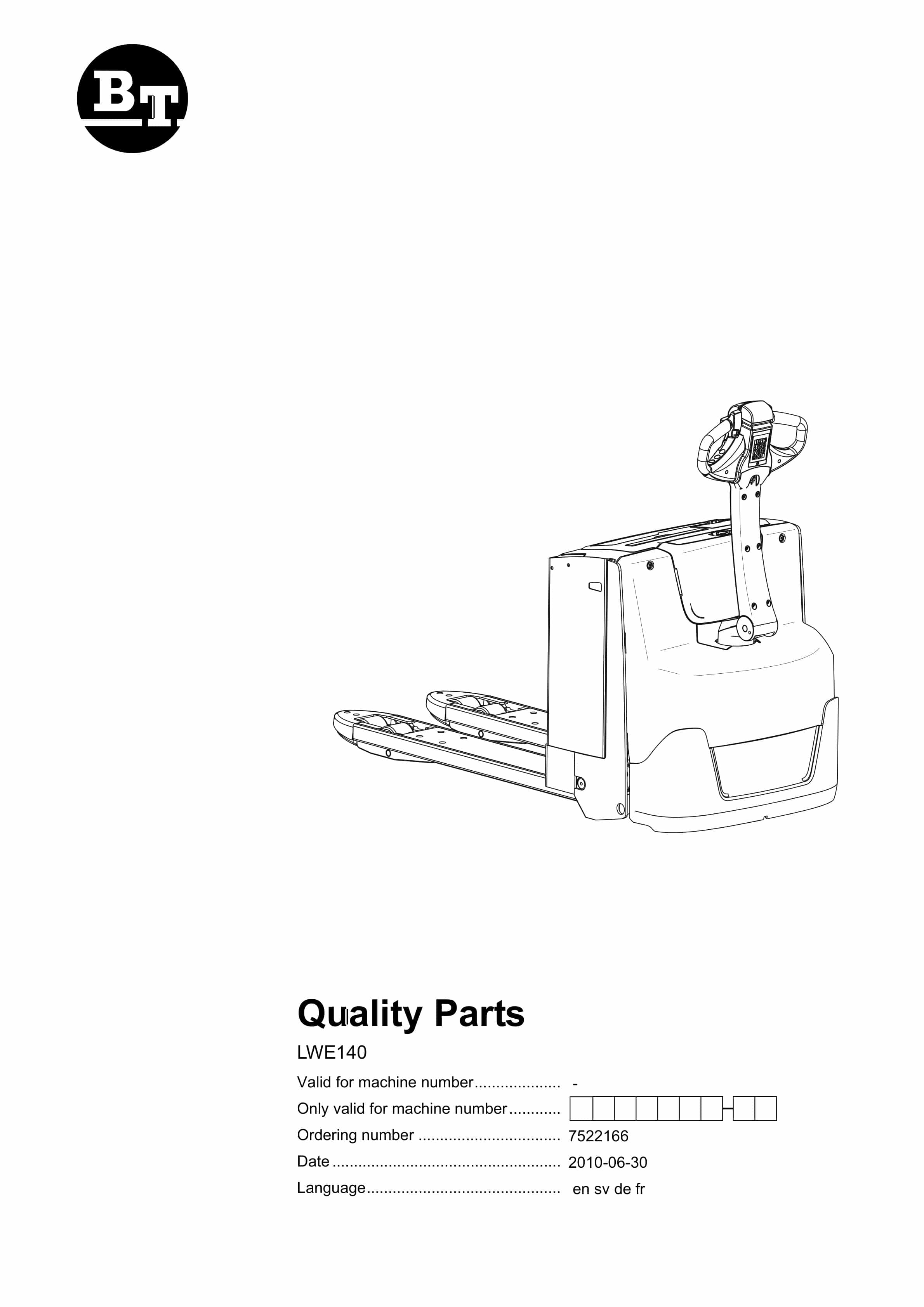 BT LWE140 Quality Parts 7522166