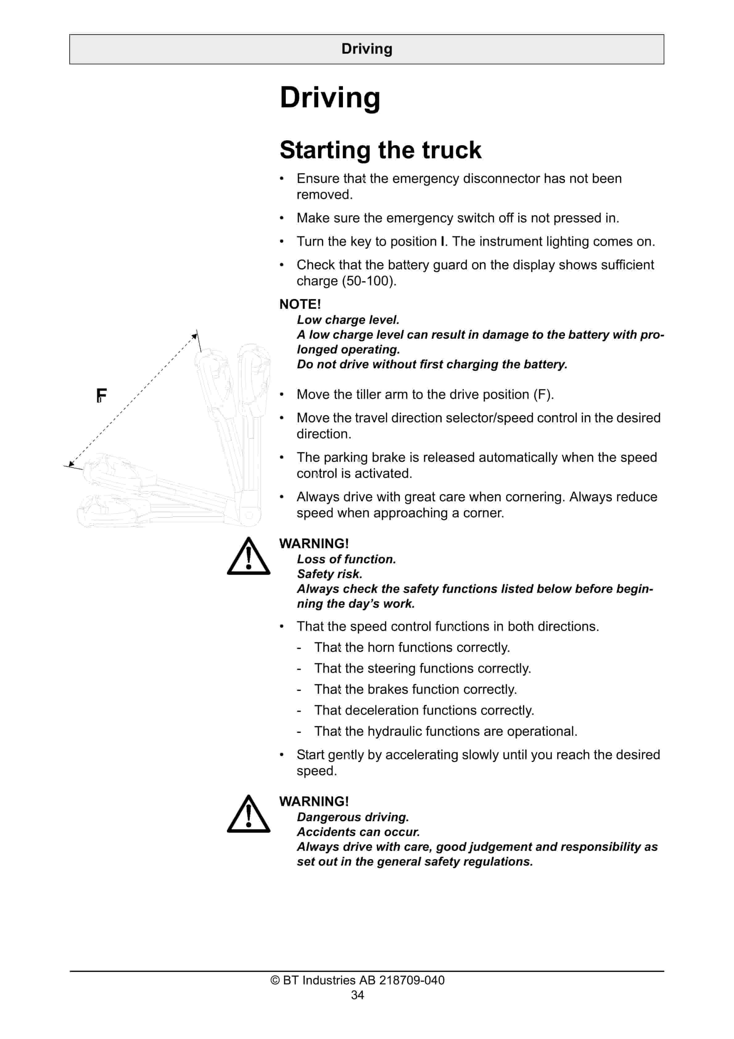 Alternative view of BT LWE180, LWE200 Operator Manual 218709-040