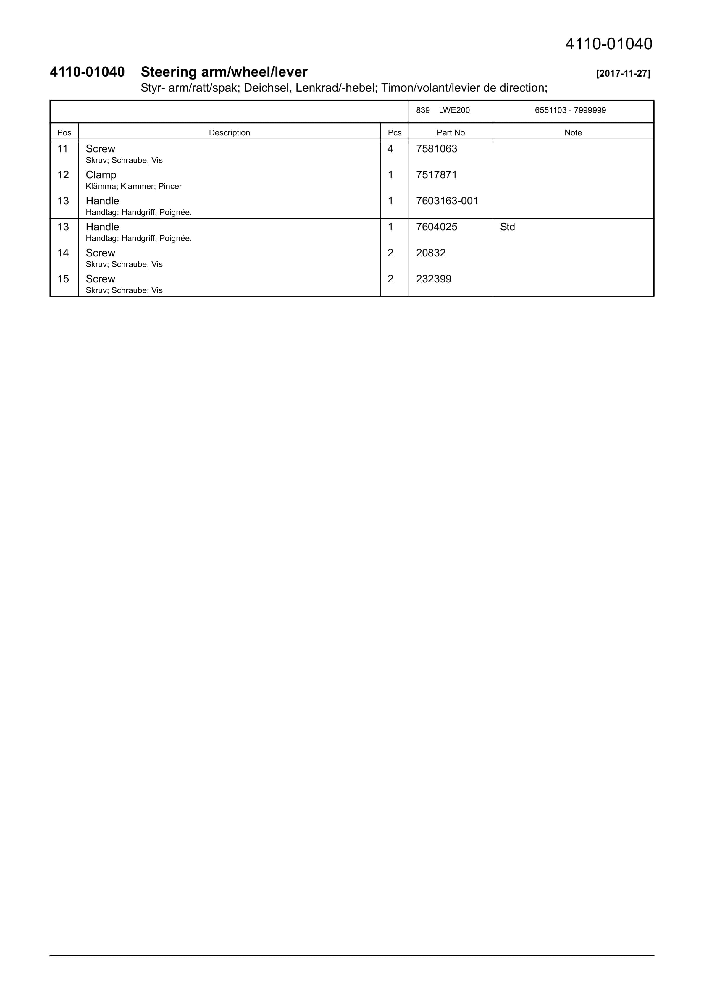 Alternative view of BT LWE200 Quality Parts 7588765