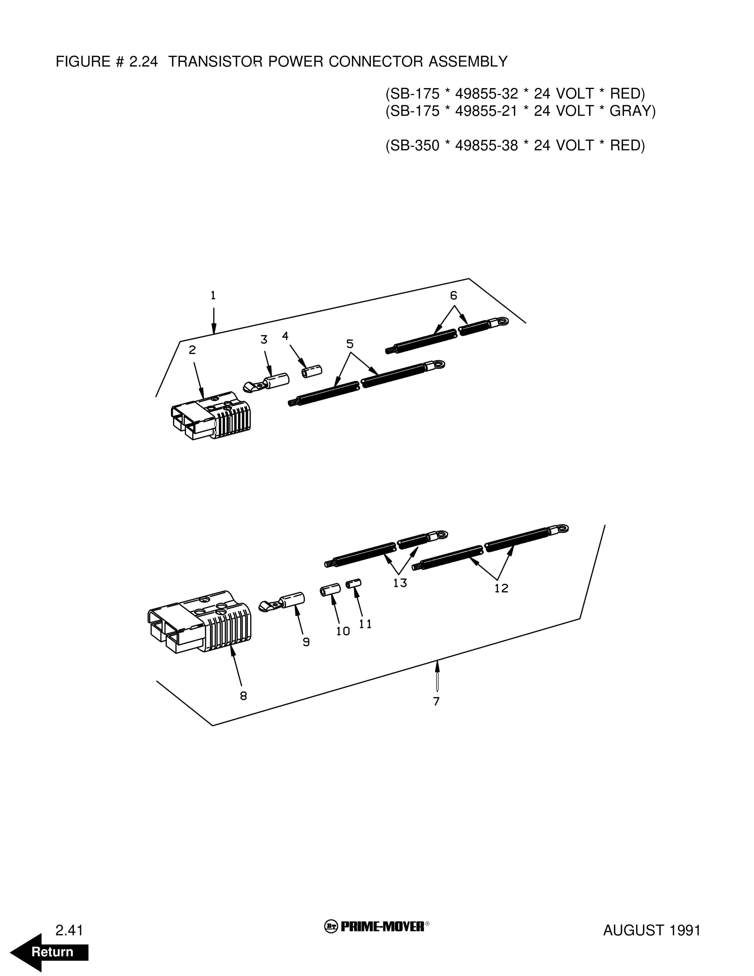 Alternative view of BT MX-50, RX-50 Electric Low Lift Pallet Truck Parts Manual 301443-000