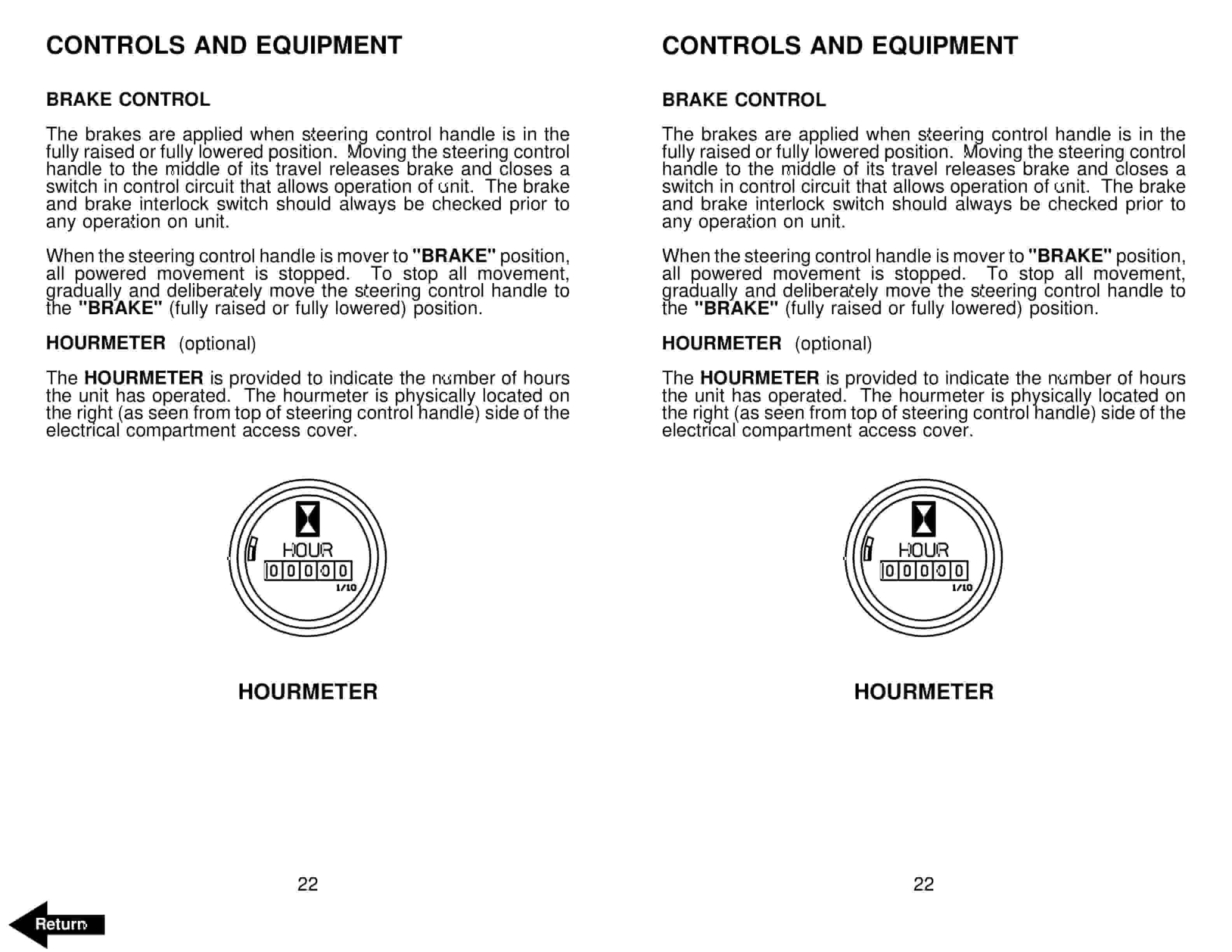 Alternative view of BT MX-50, RX-50 Electric Reach Truck Operator Manual 301378-000