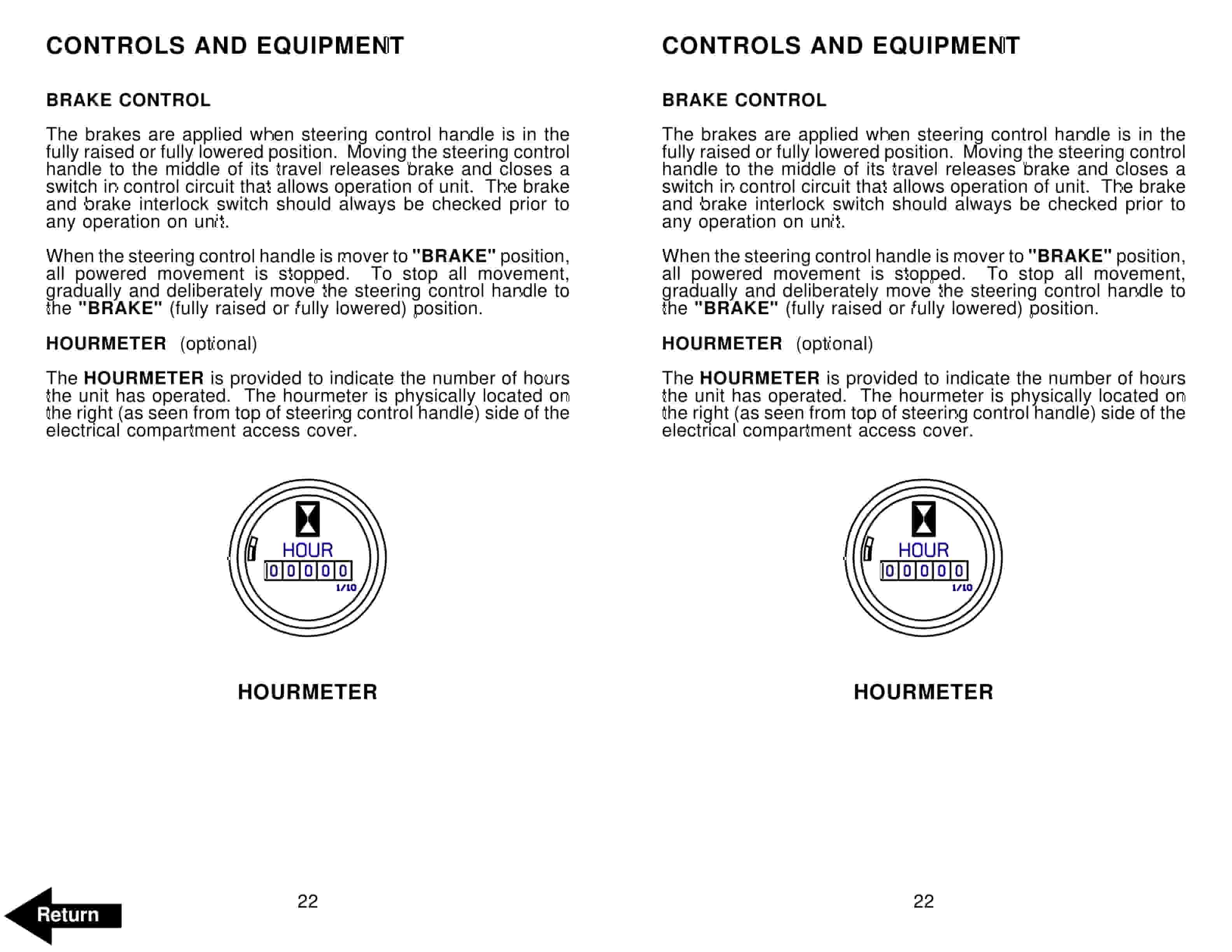 Alternative view of BT MX-50, RX-50 Electric Reach Truck Operator Manual 301378-001