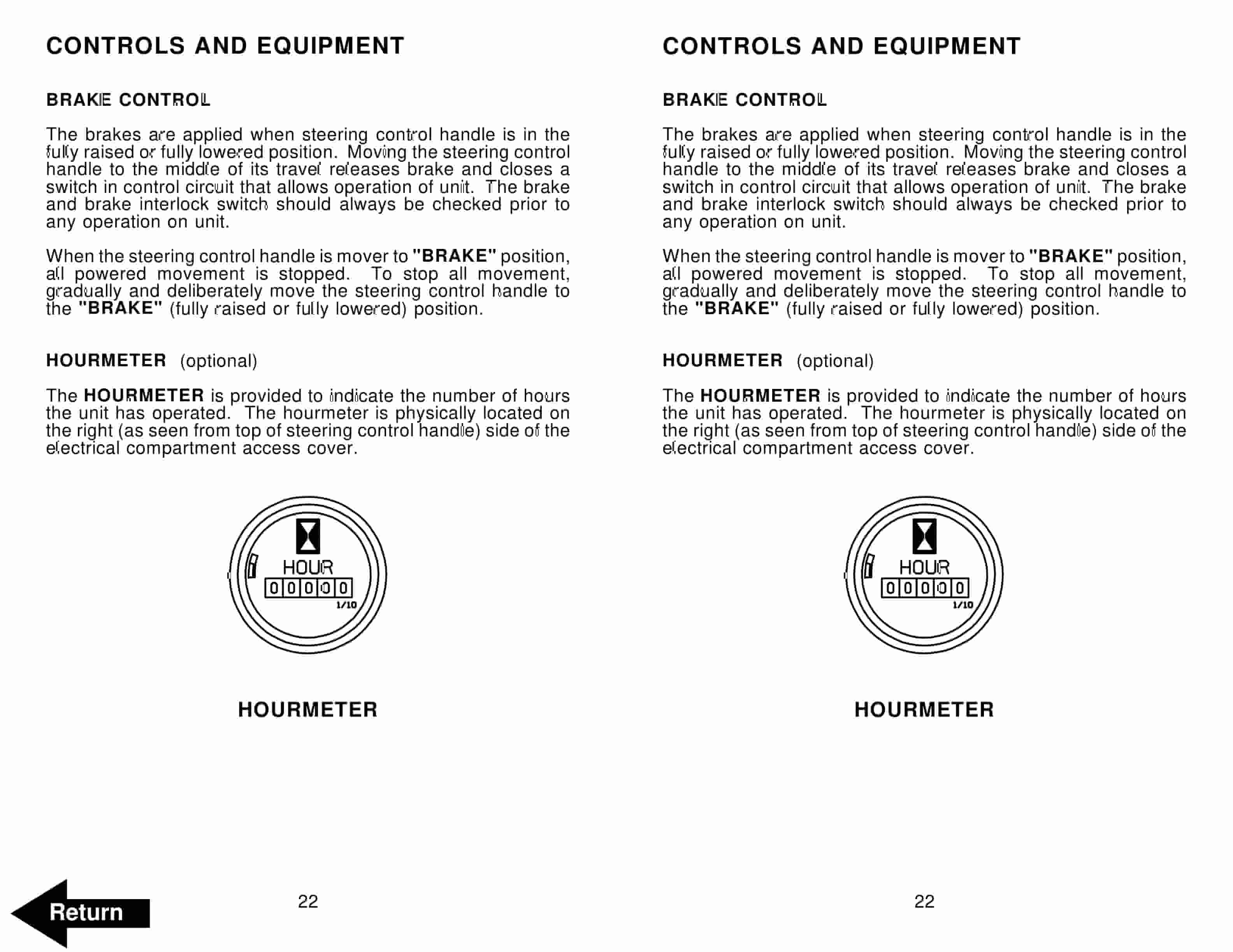 Alternative view of BT MX-65, RX-65 Electric Pallet Truck Operator Manual 301387-000