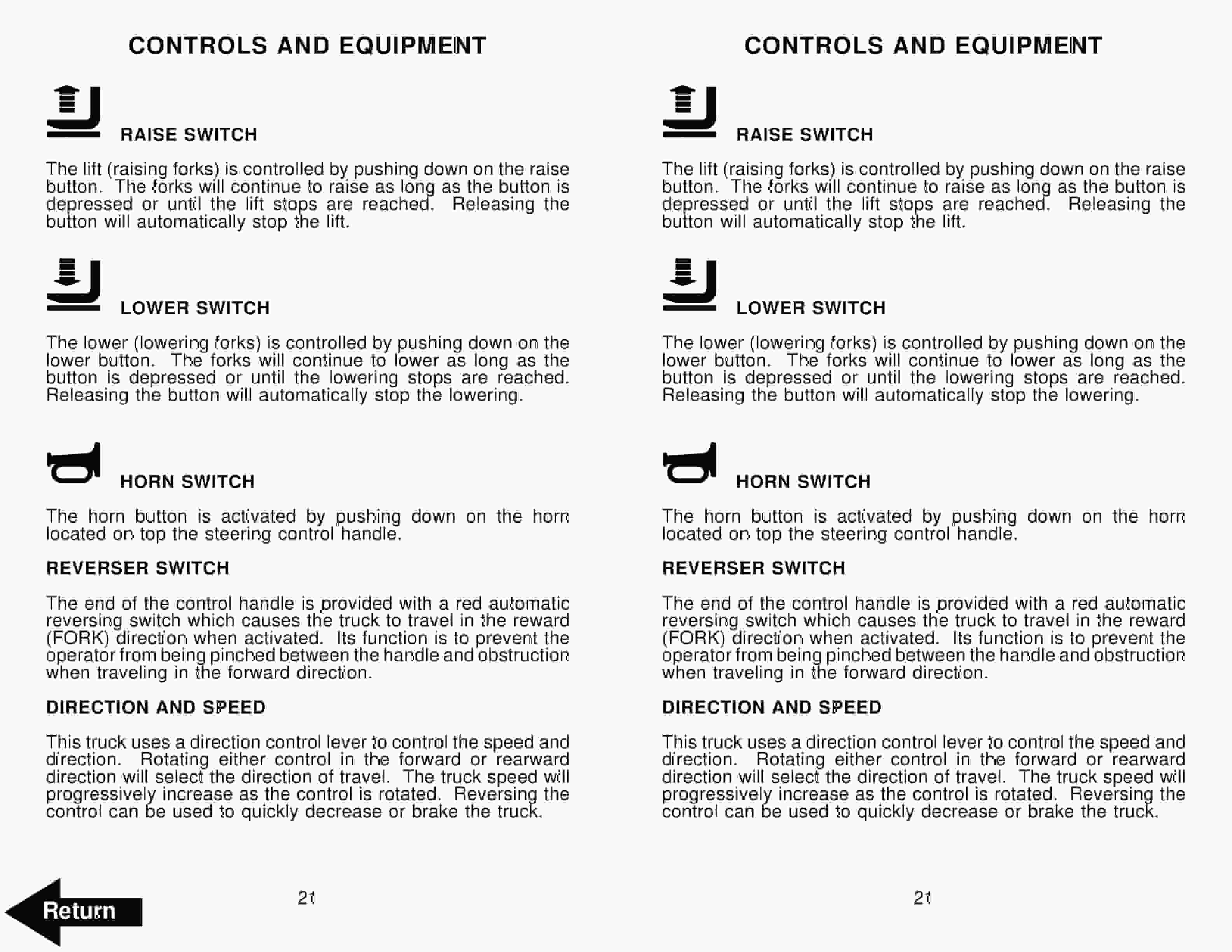 Alternative view of BT MX 65, RX 65 Electric Pallet Truck Operator Manual Special