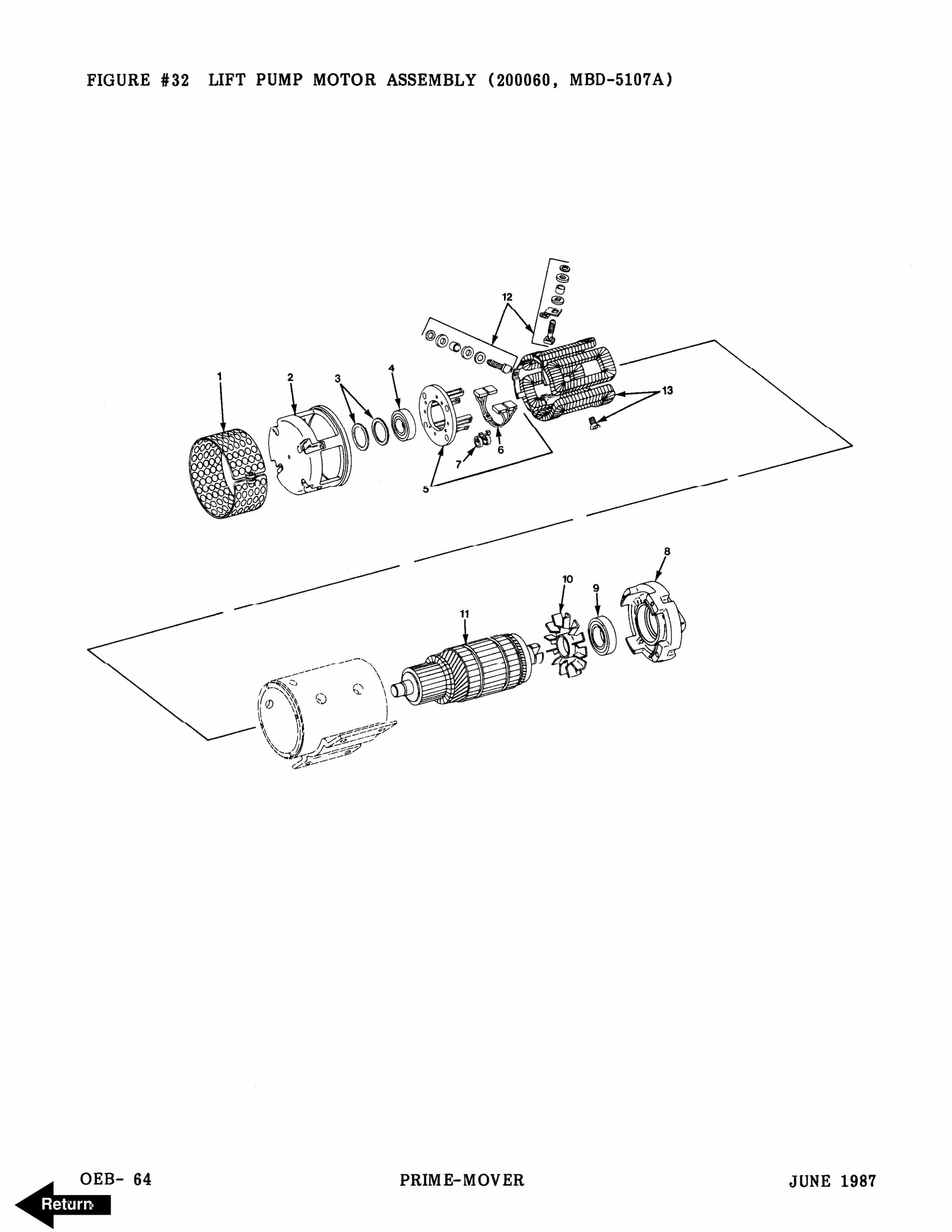 Alternative view of BT OE-30B Electric Order Selector Parts Manual 301069-002
