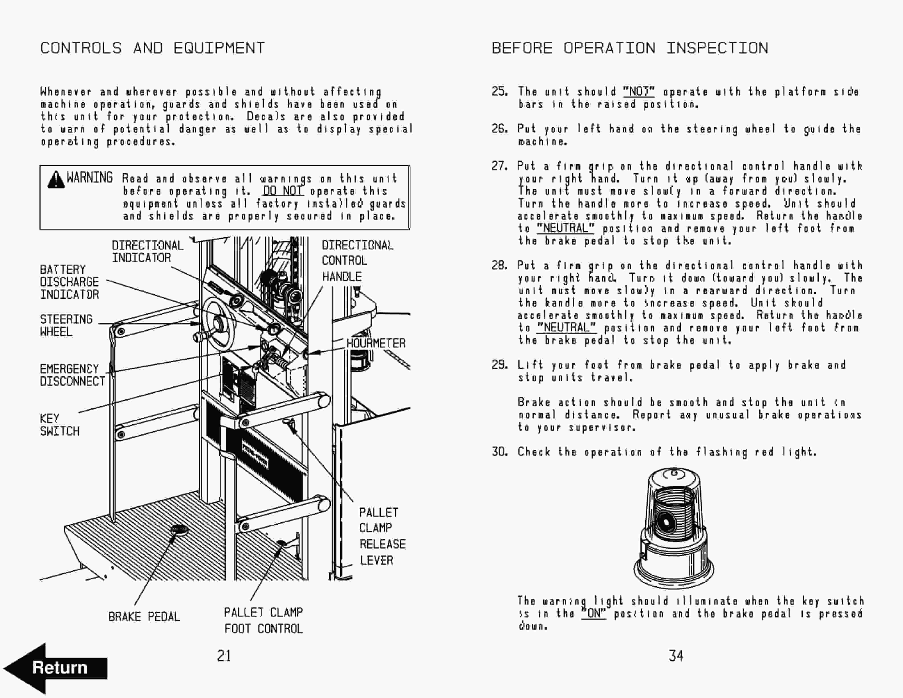 BT OE-35 Electric Order Selector Operator Manual 29296-00 4 BT OE-35 Electric Order Selector Operator Manual 29296-00 - Image 4