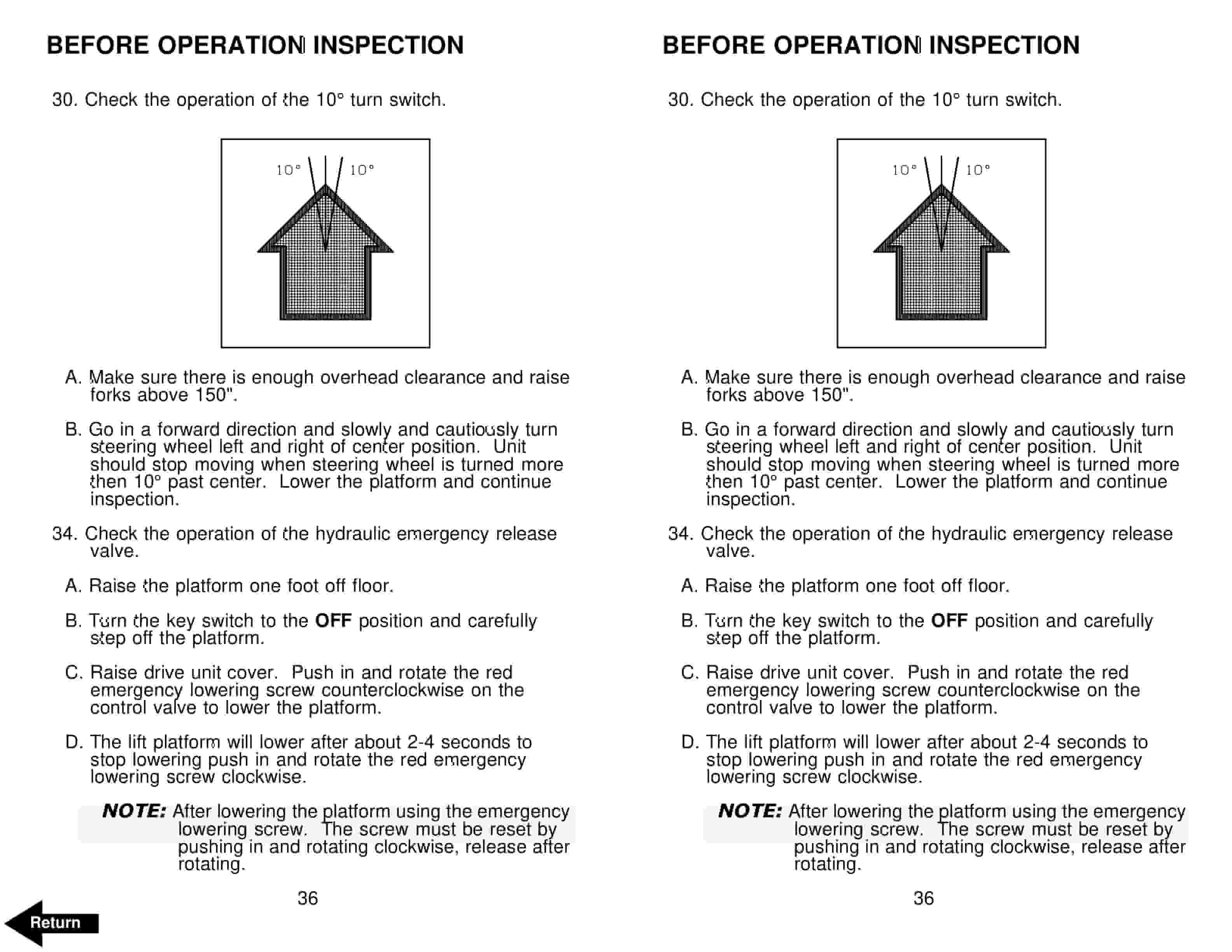 BT OE-35 Electric Order Selector Operator Manual 29296-01 3 BT OE-35 Electric Order Selector Operator Manual 29296-01 - Image 3