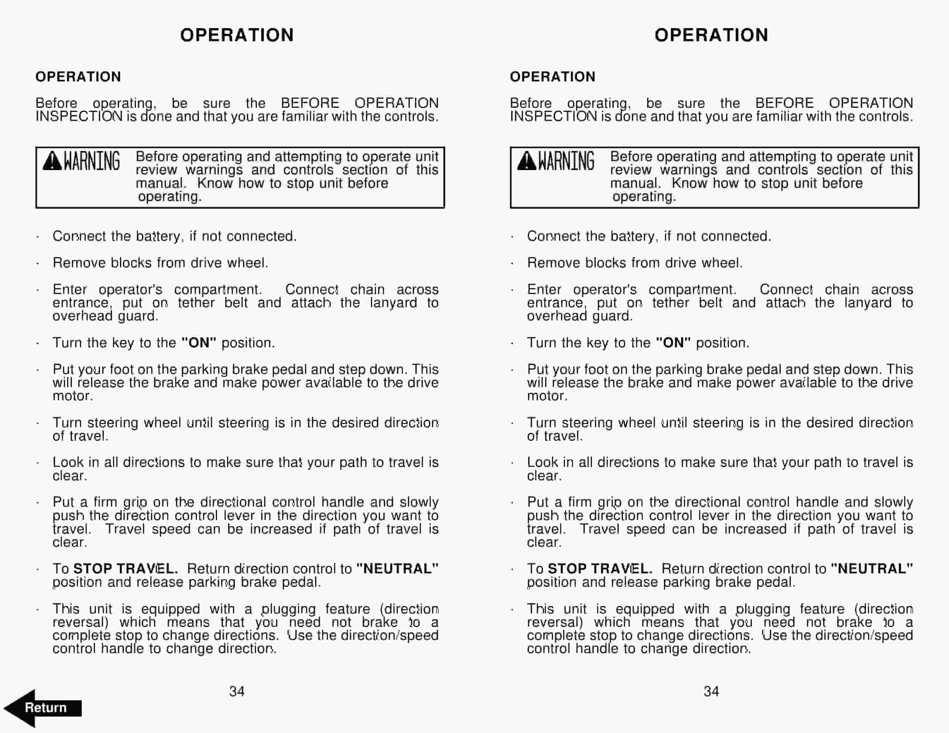 BT OE-35 Electric Order Selector Operator Manual 300337-002 4 BT OE-35 Electric Order Selector Operator Manual 300337-002 - Image 4