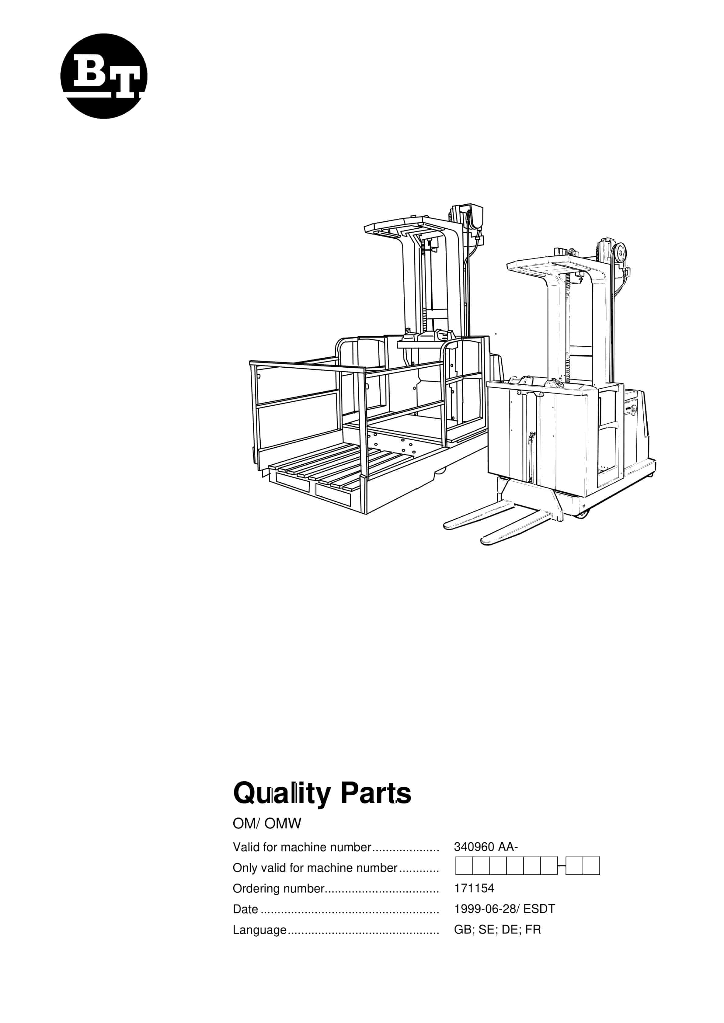 BT OM, OMW Quality Parts 171154 1 BT OM, OMW Quality Parts 171154