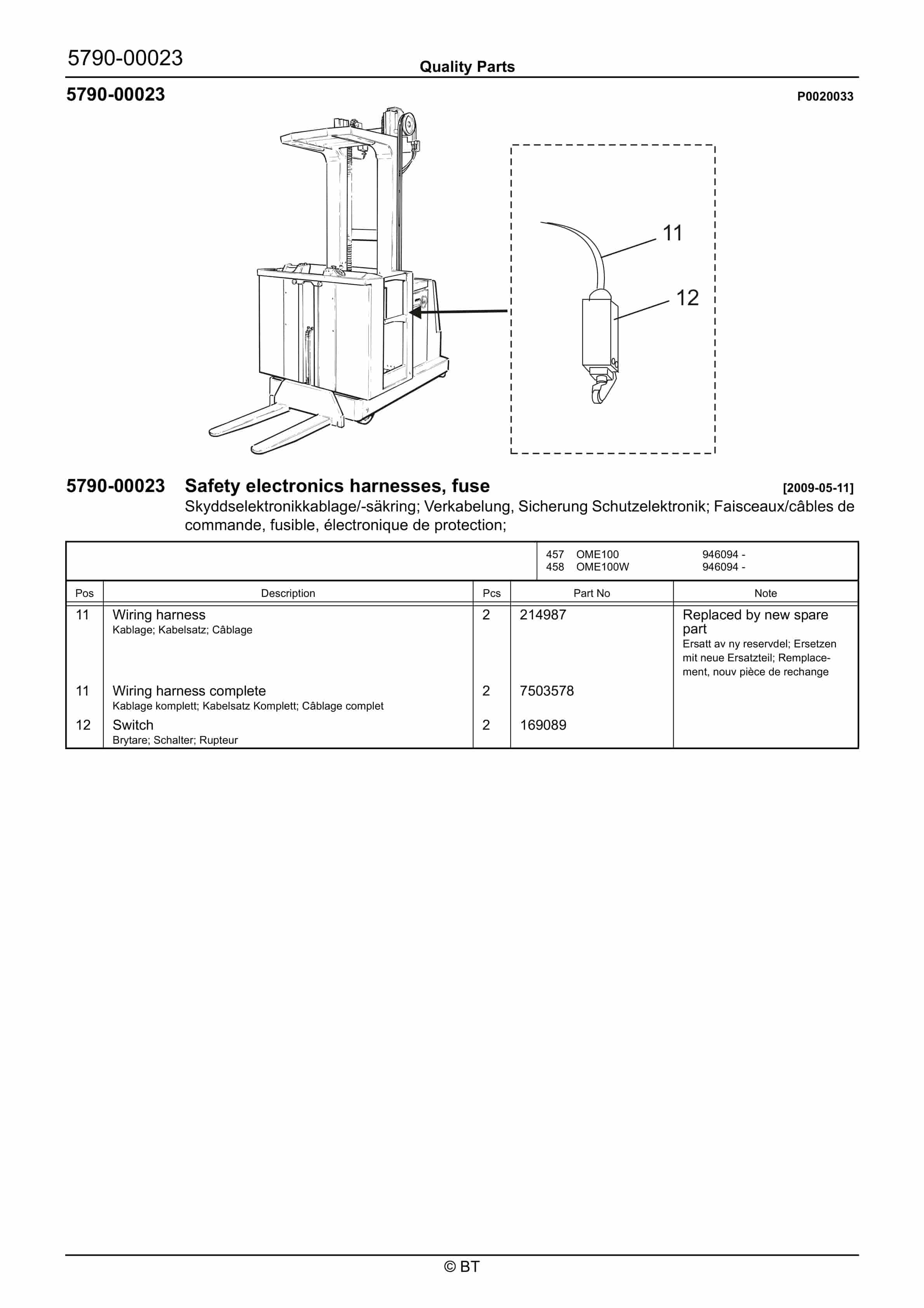 BT OME100, OME100W Quality Parts 7530567 3 BT OME100, OME100W Quality Parts 7530567 - Image 3