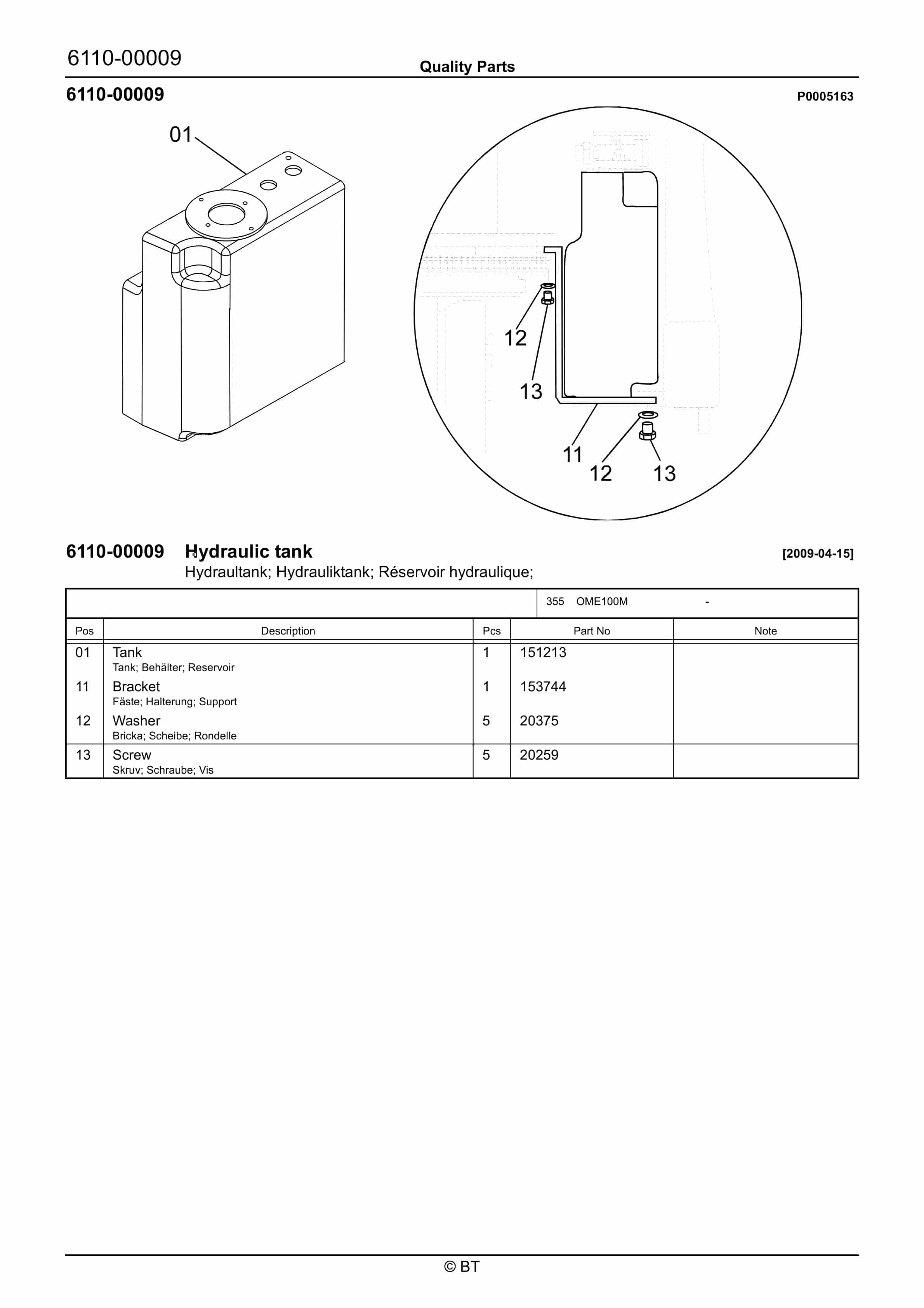 BT OME100M Quality Parts 7528822 3 BT OME100M Quality Parts 7528822 - Image 3