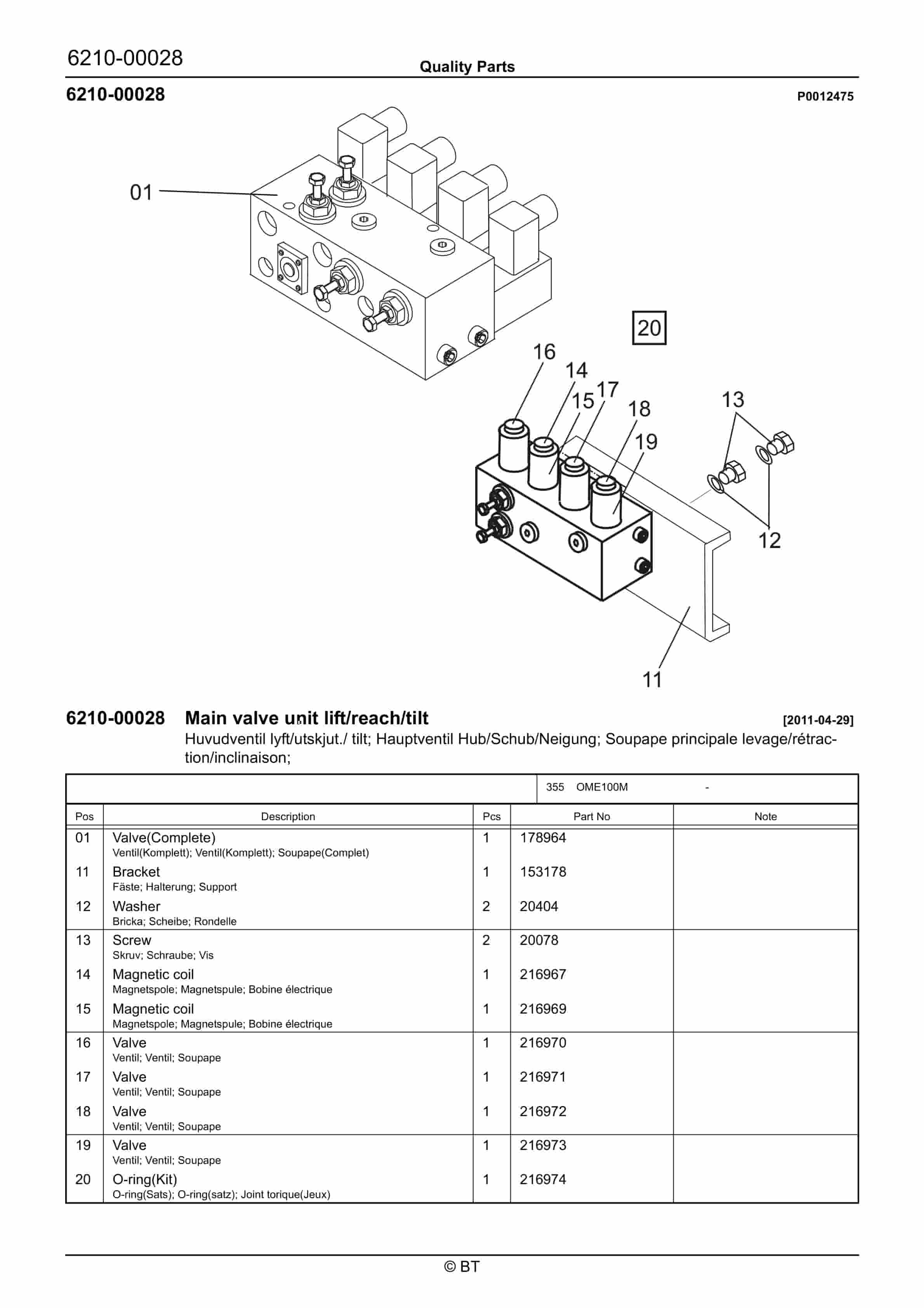 BT OME100M Quality Parts 7532552 4 BT OME100M Quality Parts 7532552 - Image 4