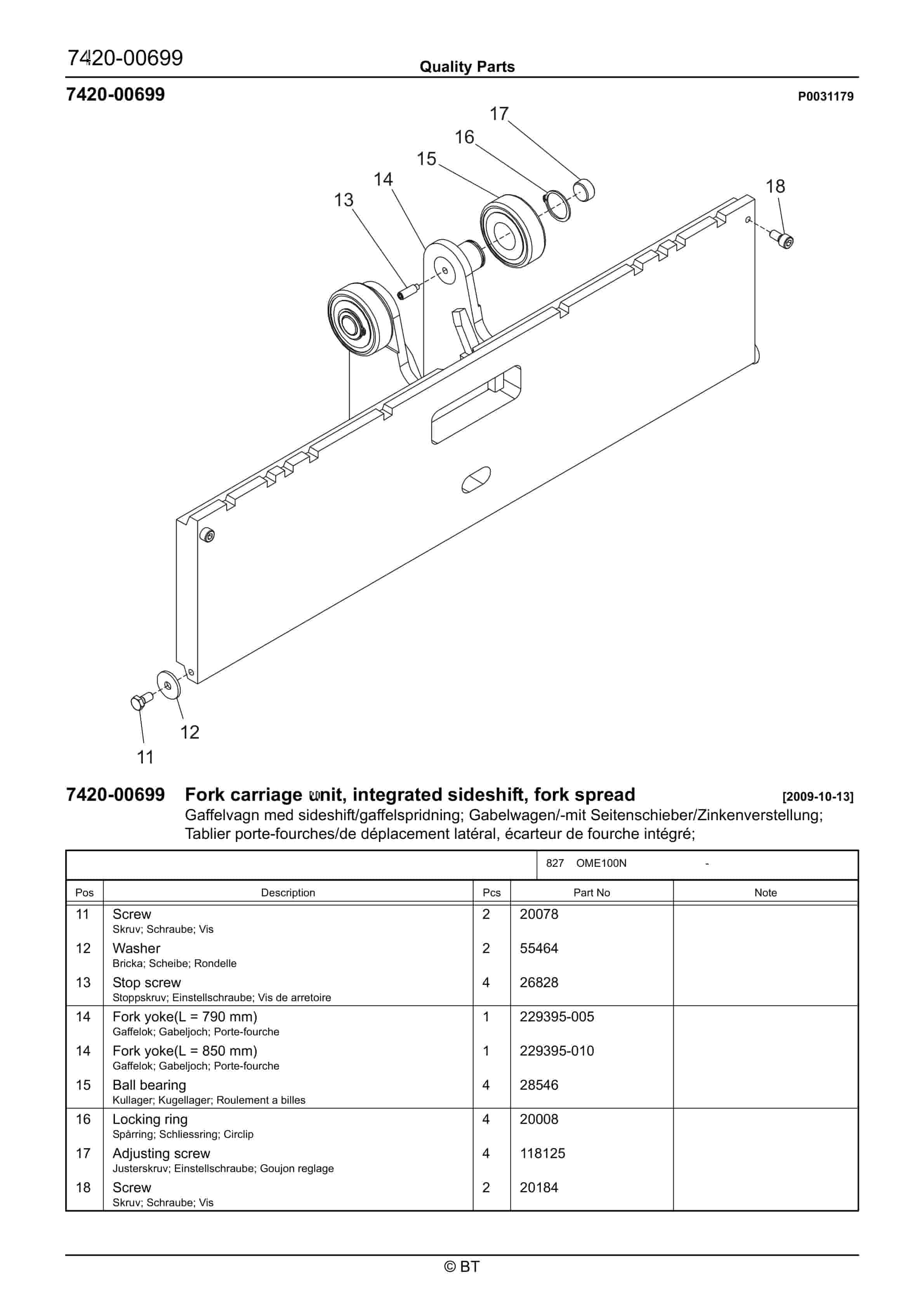 BT OME100N Quality Parts 7529596 5 BT OME100N Quality Parts 7529596 - Image 5