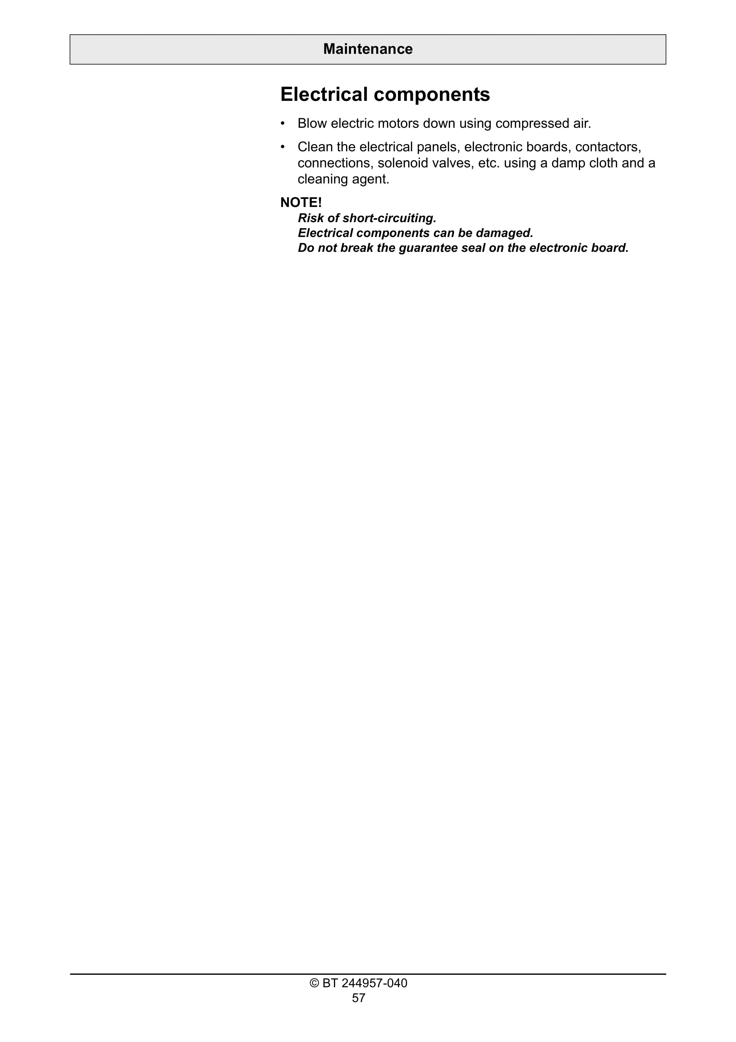 BT OME100NW Operator Manual 244957-040 5 BT OME100NW Operator Manual 244957-040 - Image 5