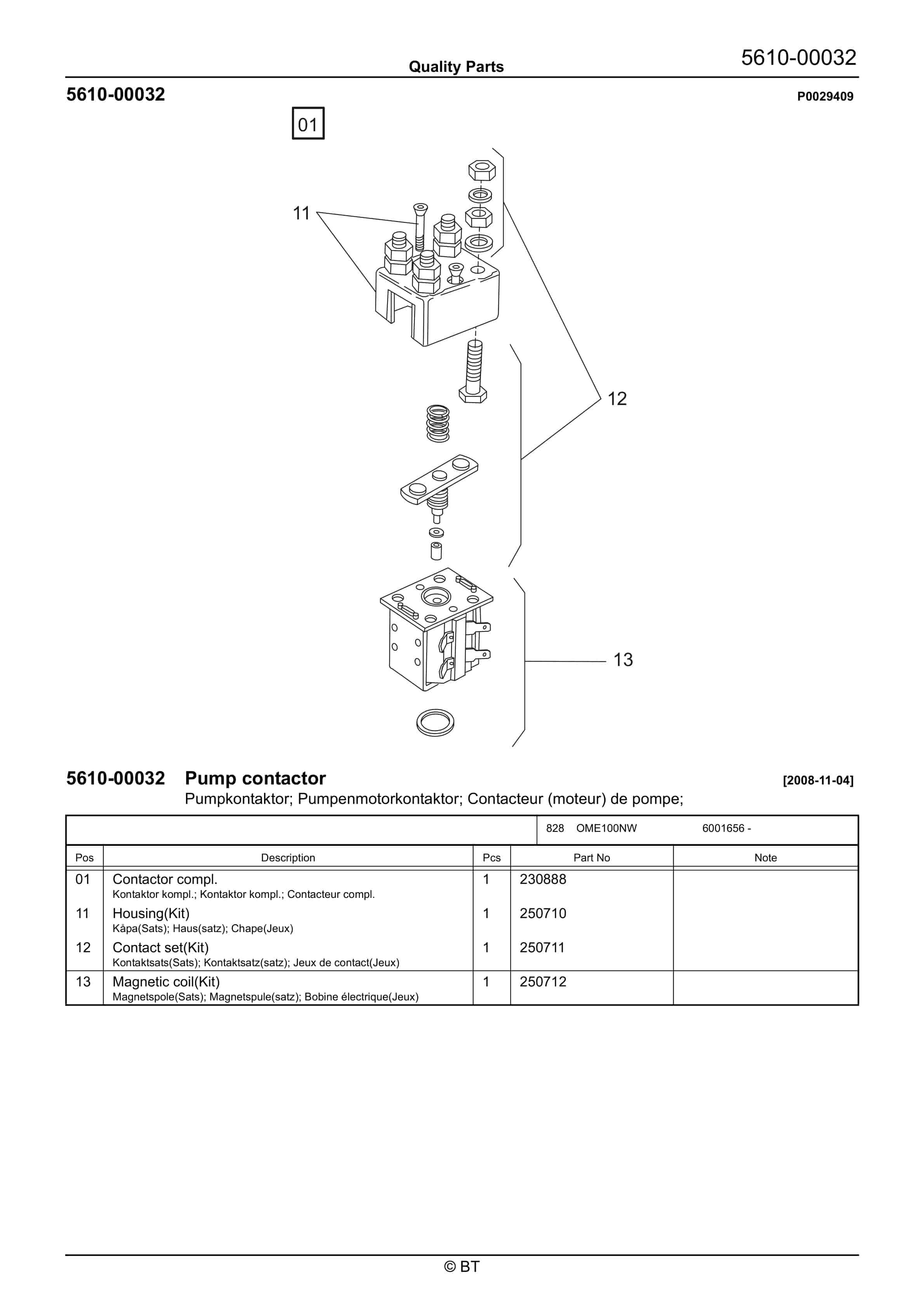 BT OME100NW Quality Parts 7503425 3 BT OME100NW Quality Parts 7503425 - Image 3