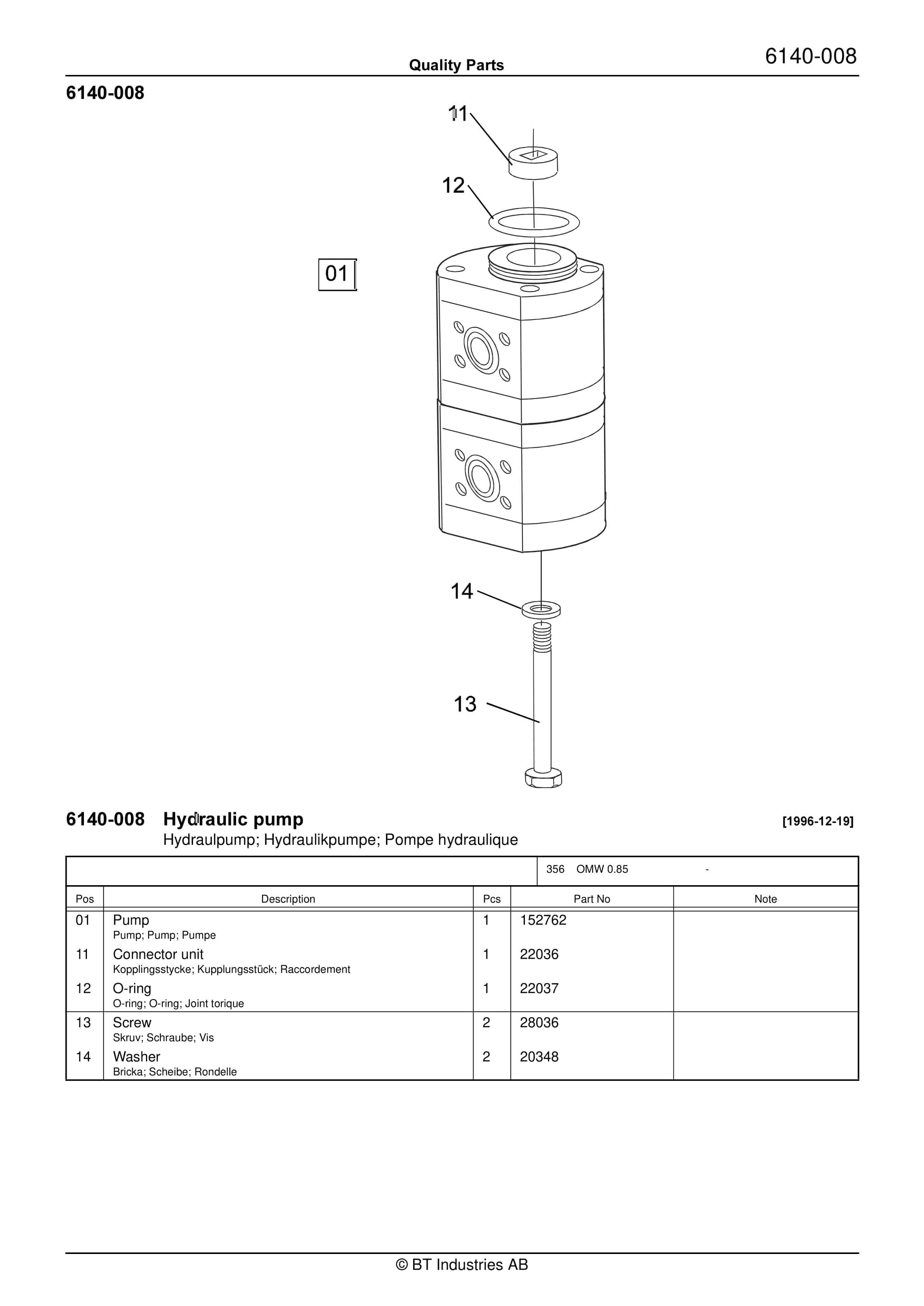 BT OMW Quality Parts 175786 5 BT OMW Quality Parts 175786 - Image 5
