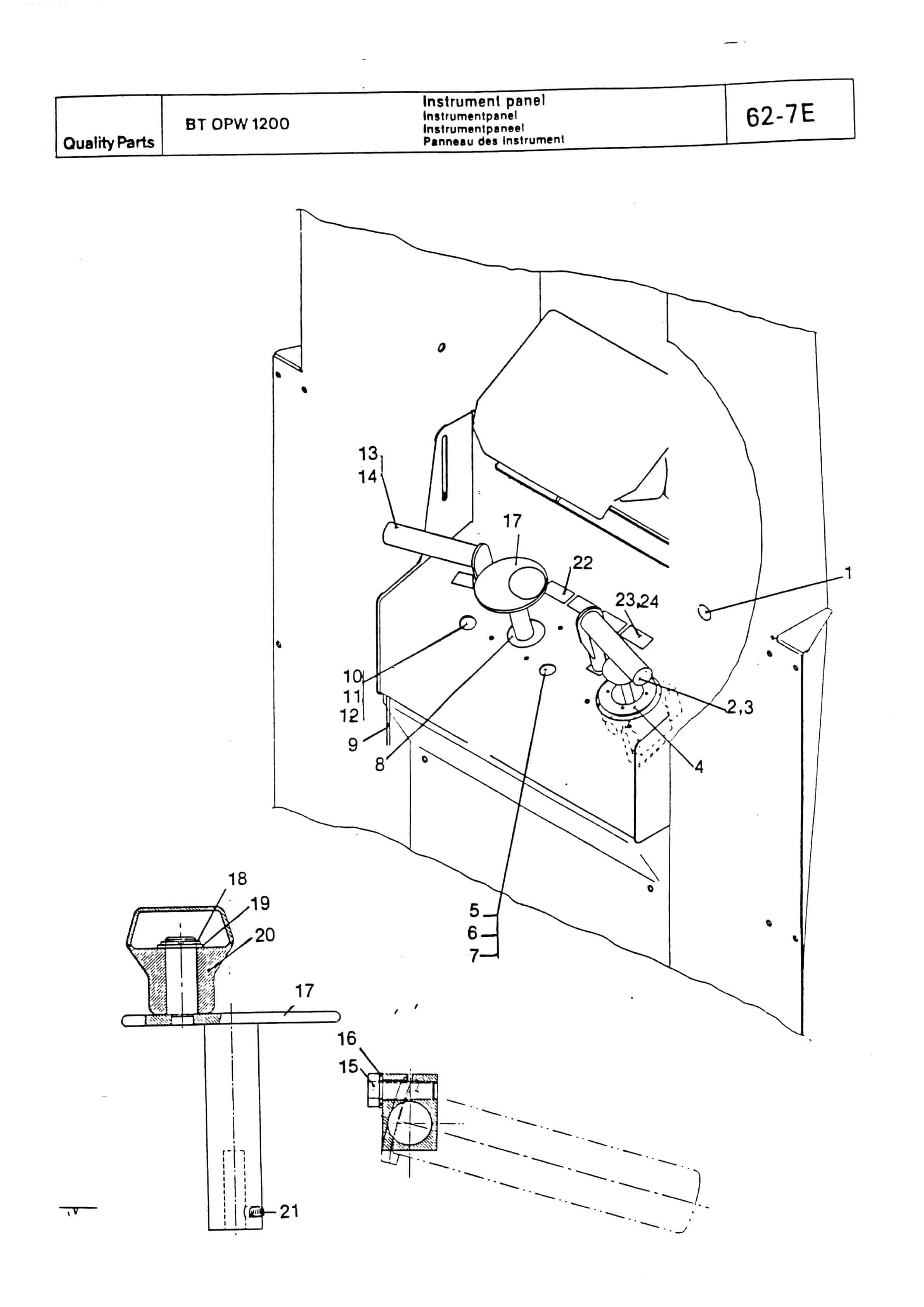 BT OP 1000, OP 1200 Quality Parts 134006-3