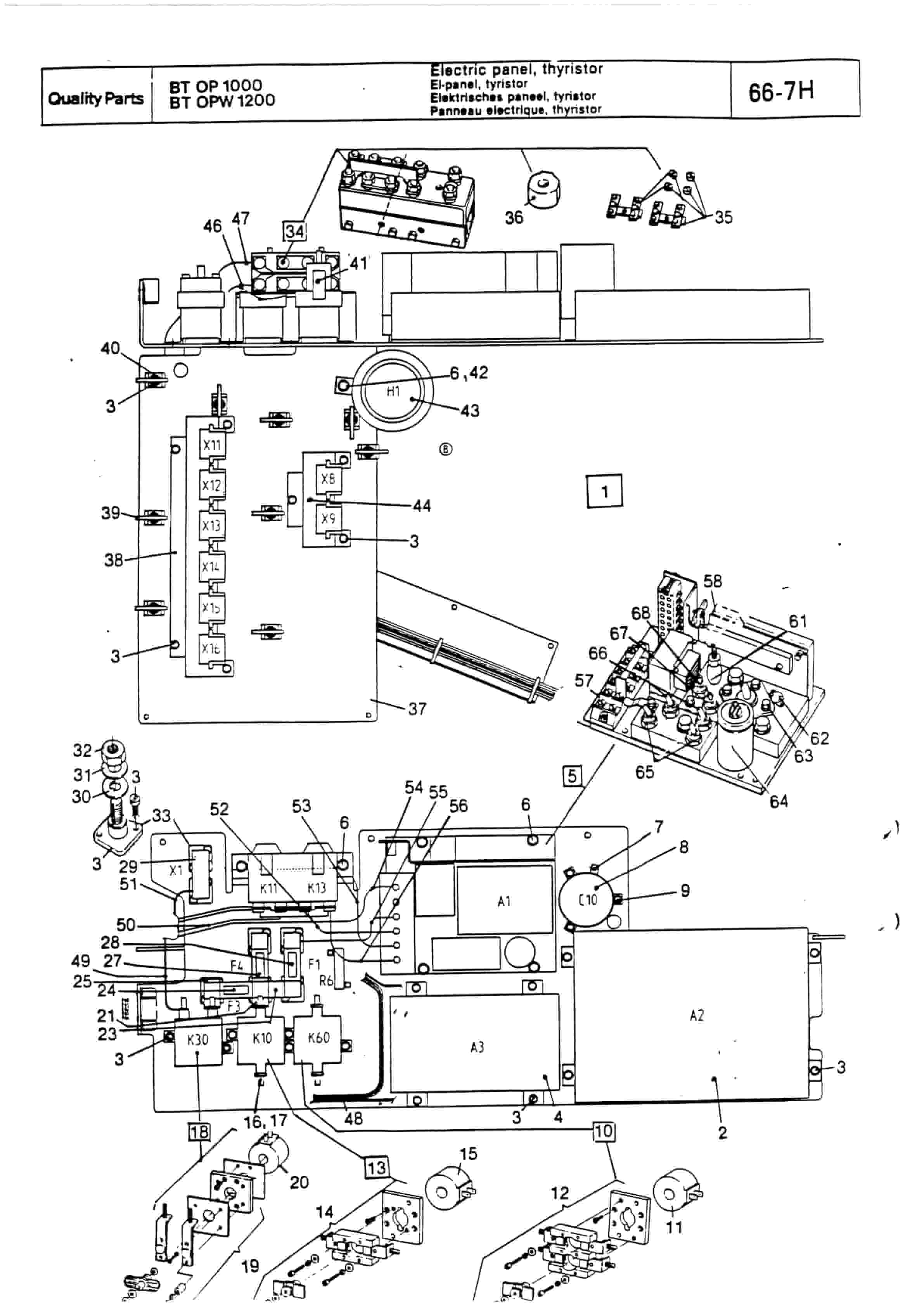 BT OP 1000, OP 1200 Quality Parts 134006-5