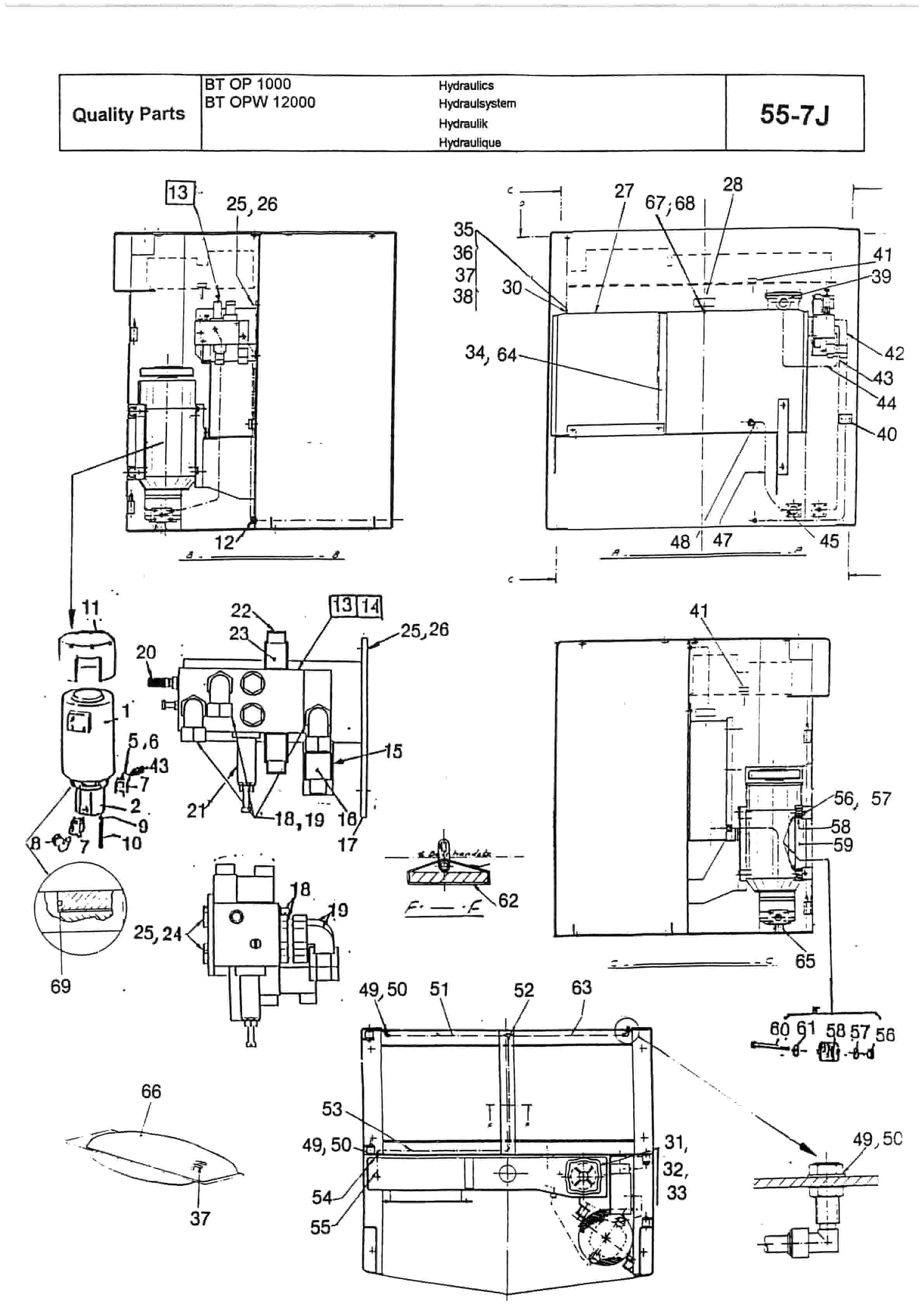 BT OP 1000 SE to OPW 1200 HSE Cold Store Quality Parts 155502-2