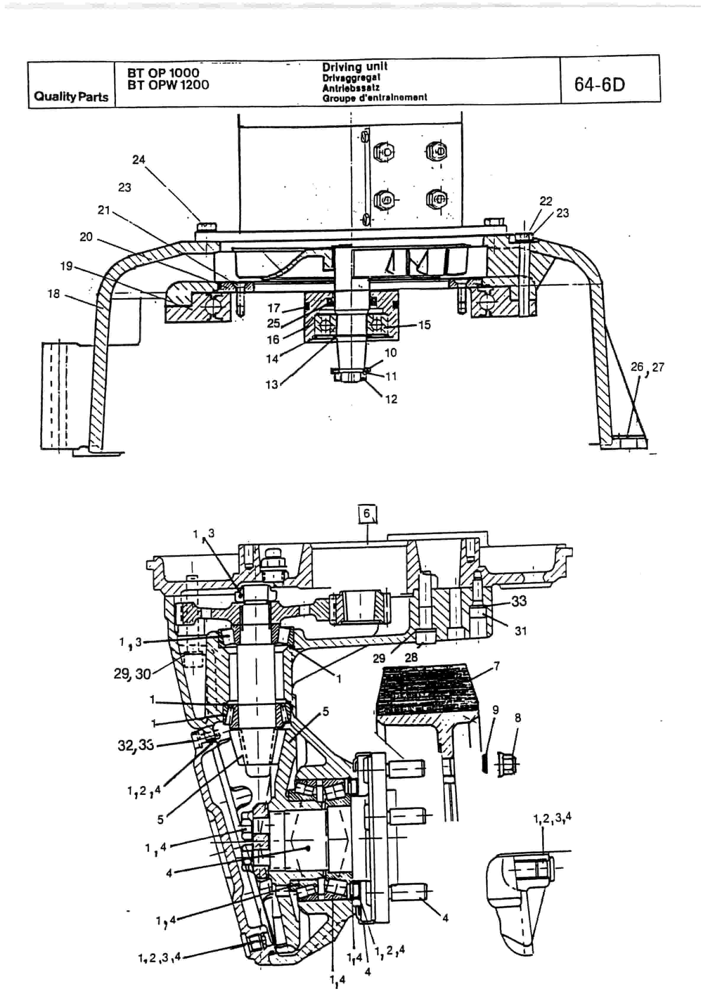 BT OP 1000 SE to OPW 1200 HSE Cold Store Quality Parts 155502-4