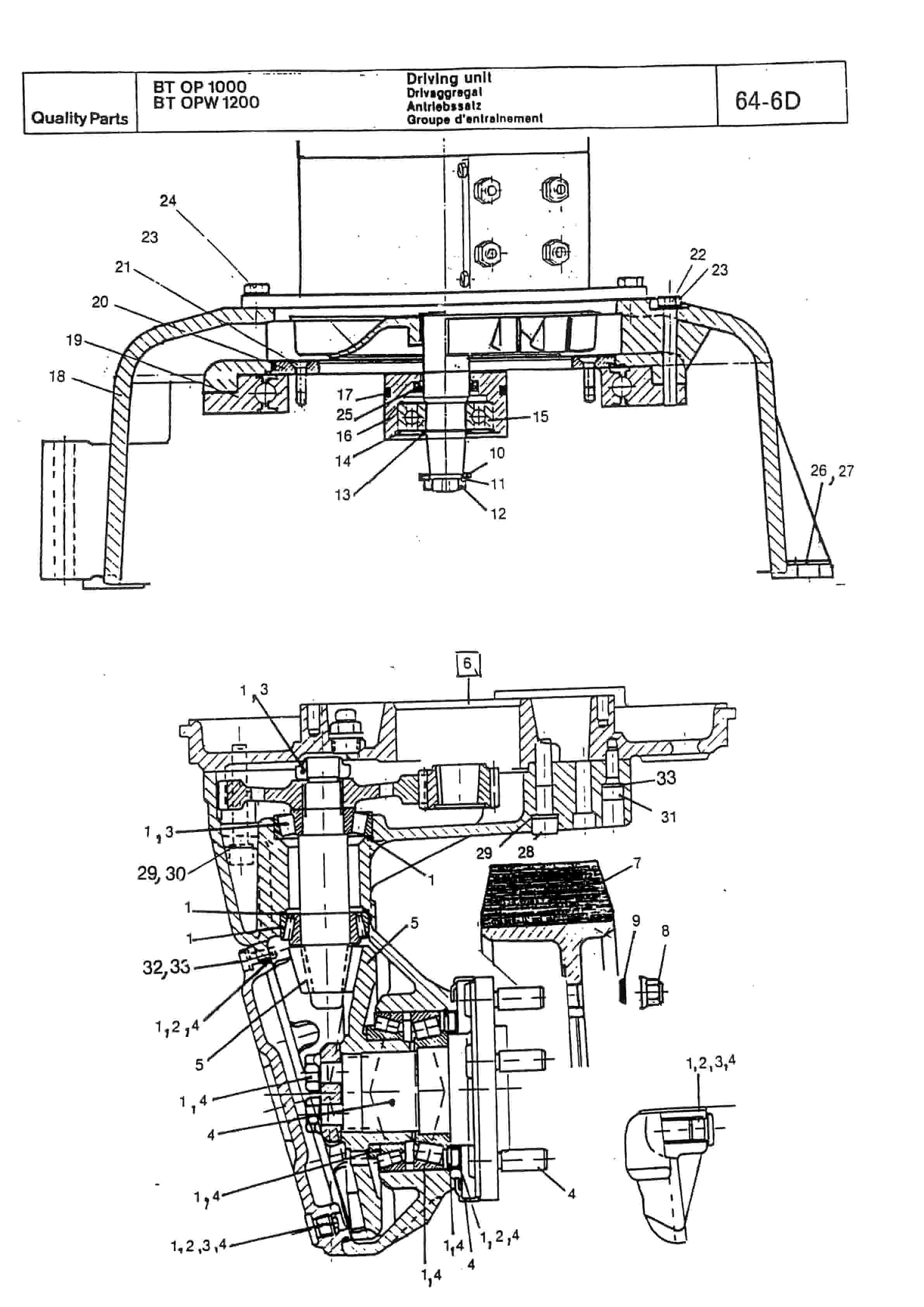 BT OP 1000 SE to OPW 1200 HSE Cold Store Quality Parts 163841-4