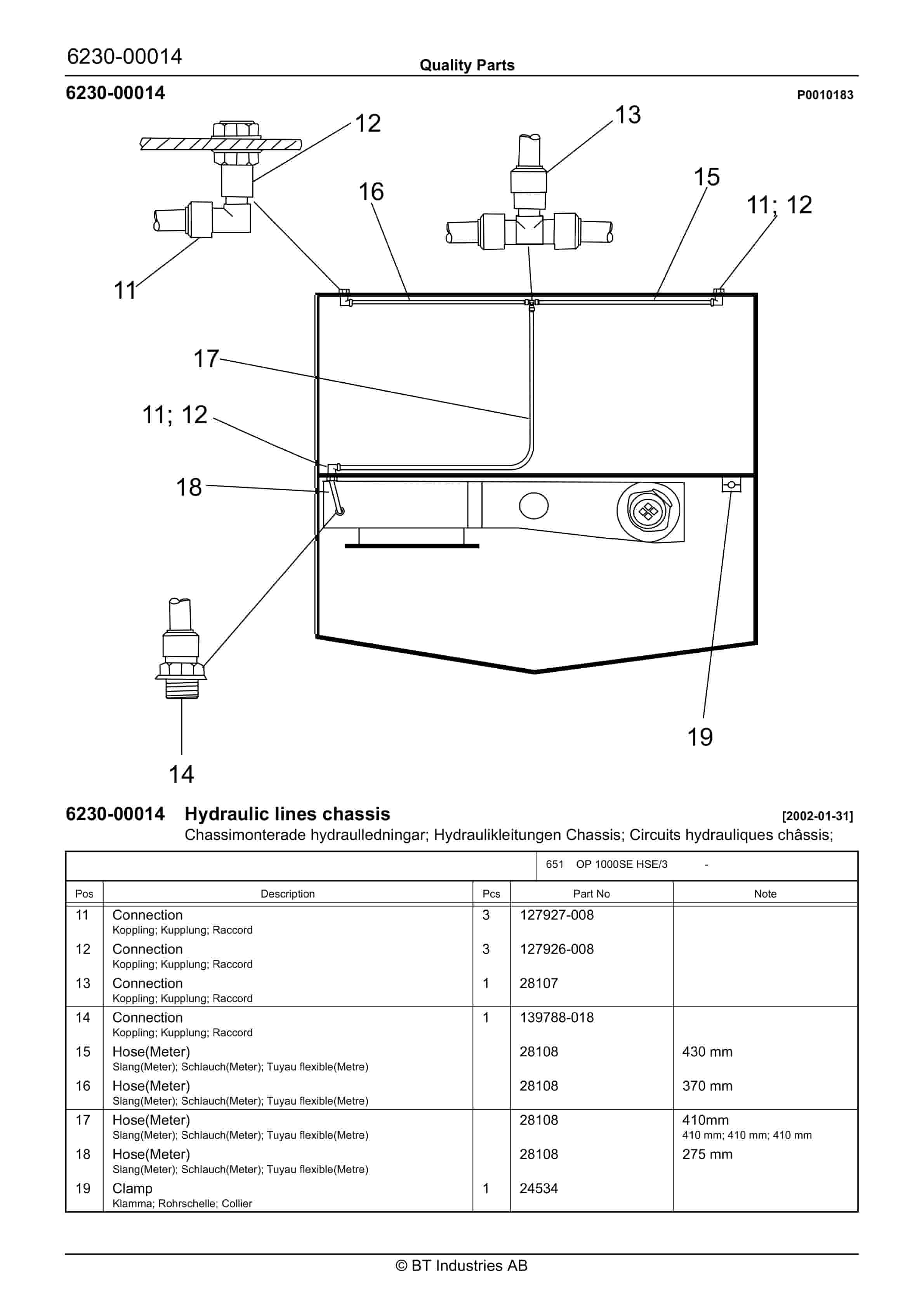 BT OP 1000SE HSE-3 - C030326-3 - C030303-6 - C030408-1 - C030326-4 Quality Parts 847733 3 BT OP 1000SE HSE-3 - C030326-3 - C030303-6 - C030408-1 - C030326-4 Quality Parts 847733 - Image 3