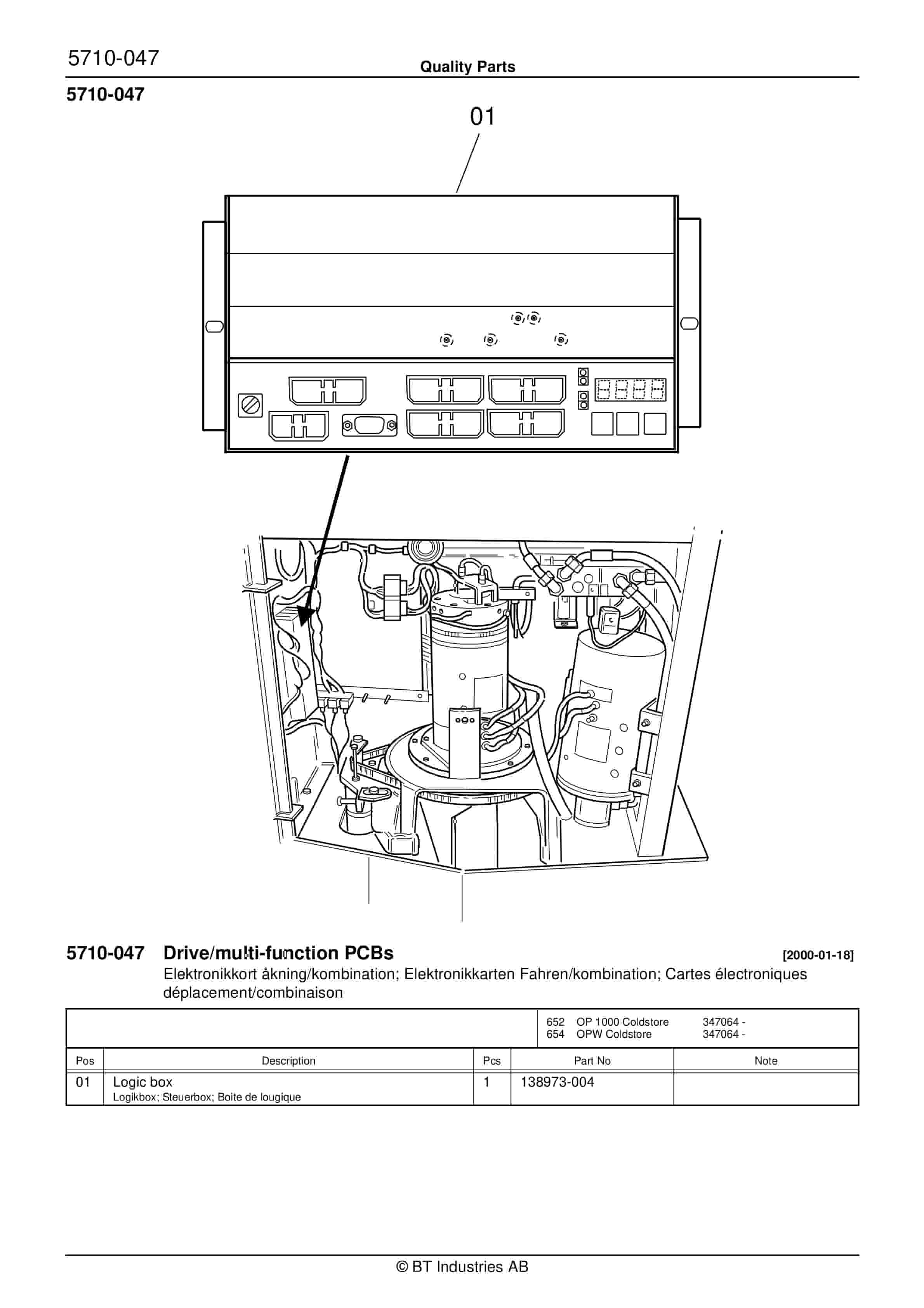 BT OP Coldstore, OPW Coldstore Quality Parts 181411 2 BT OP Coldstore, OPW Coldstore Quality Parts 181411 - Image 2