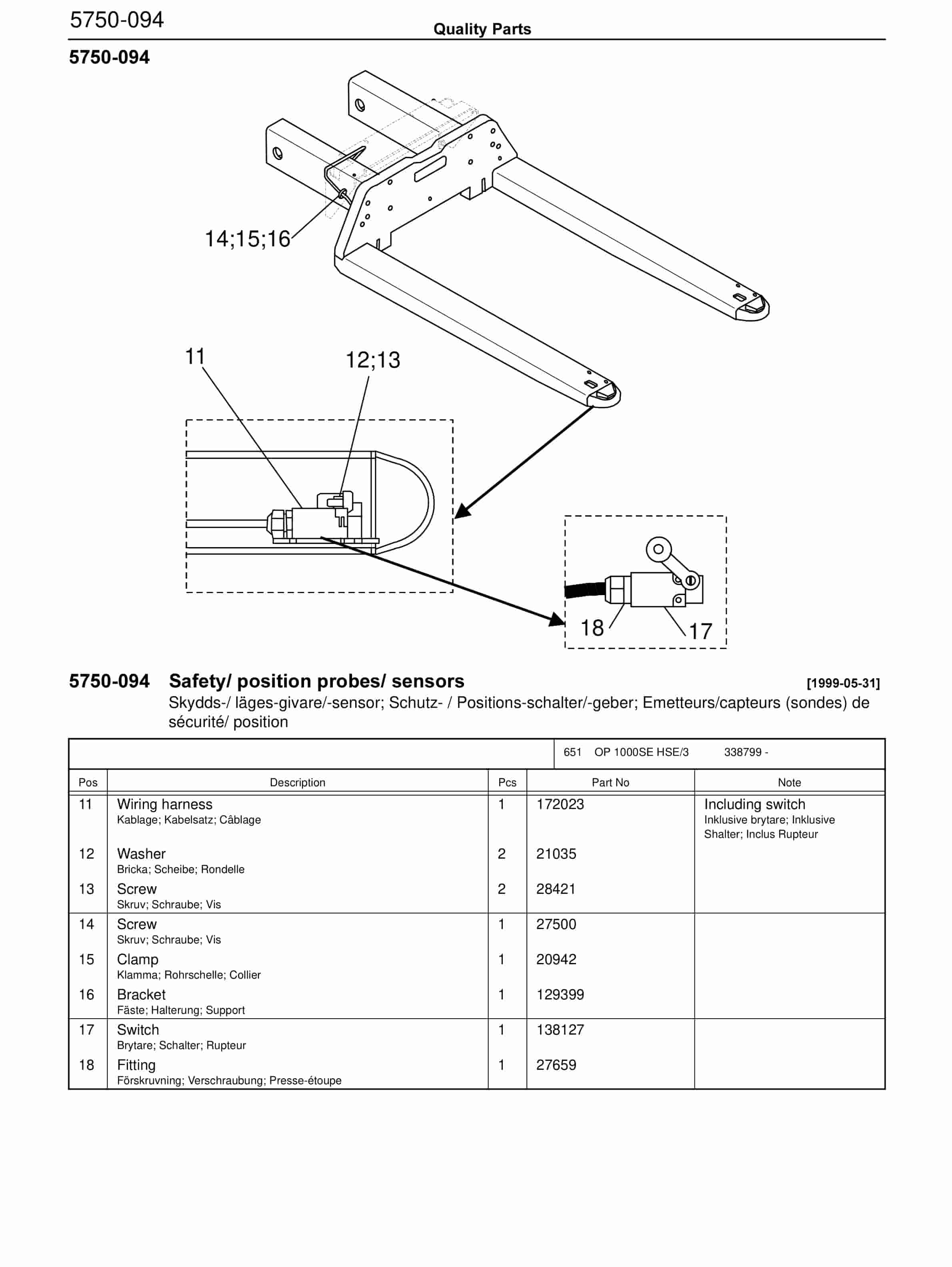 BT OP, OPW, OPW Space Quality Parts 176653 2 BT OP, OPW, OPW Space Quality Parts 176653 - Image 2