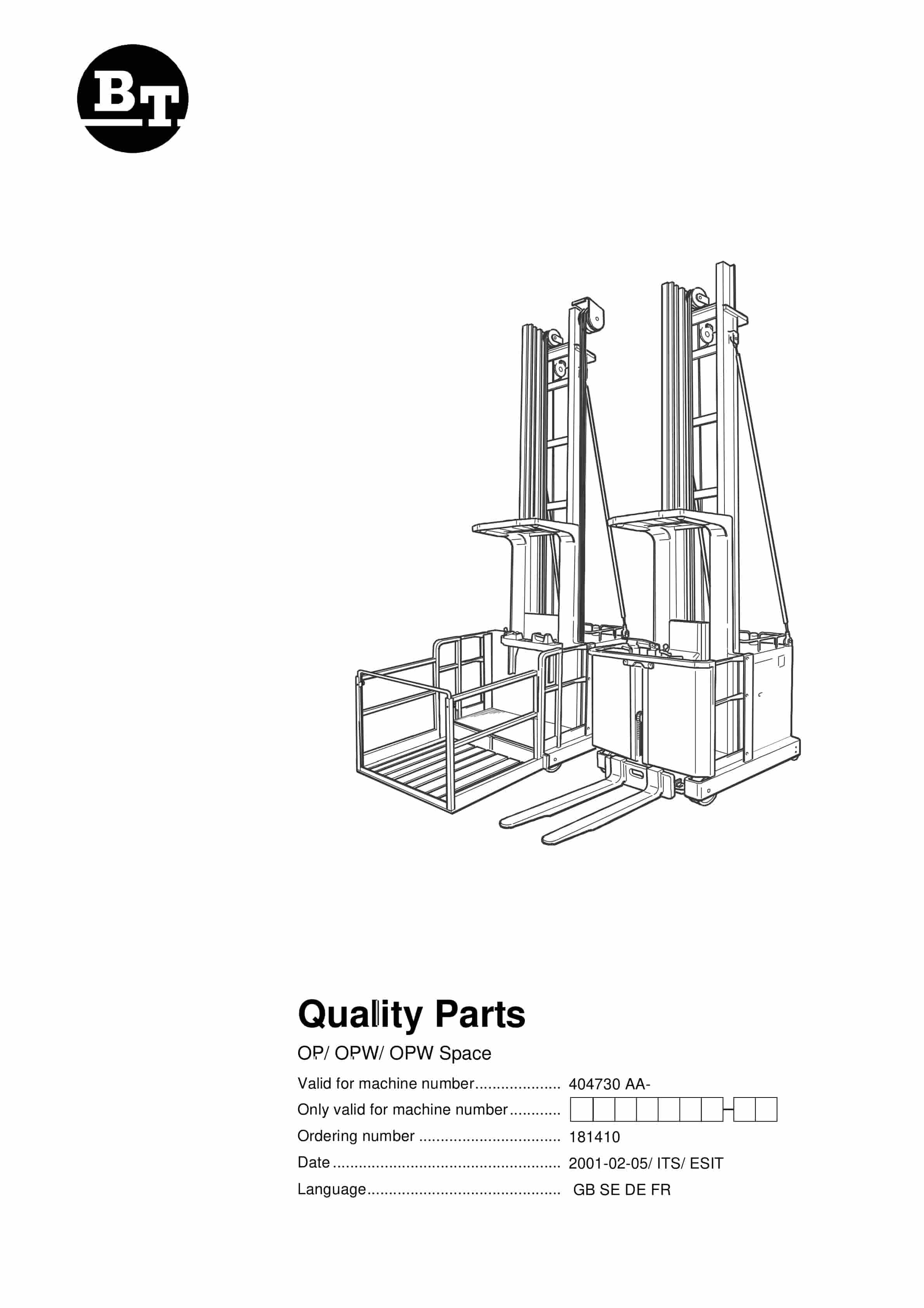 BT OP, OPW, OPW Space Quality Parts 181410 1 BT OP, OPW, OPW Space Quality Parts 181410