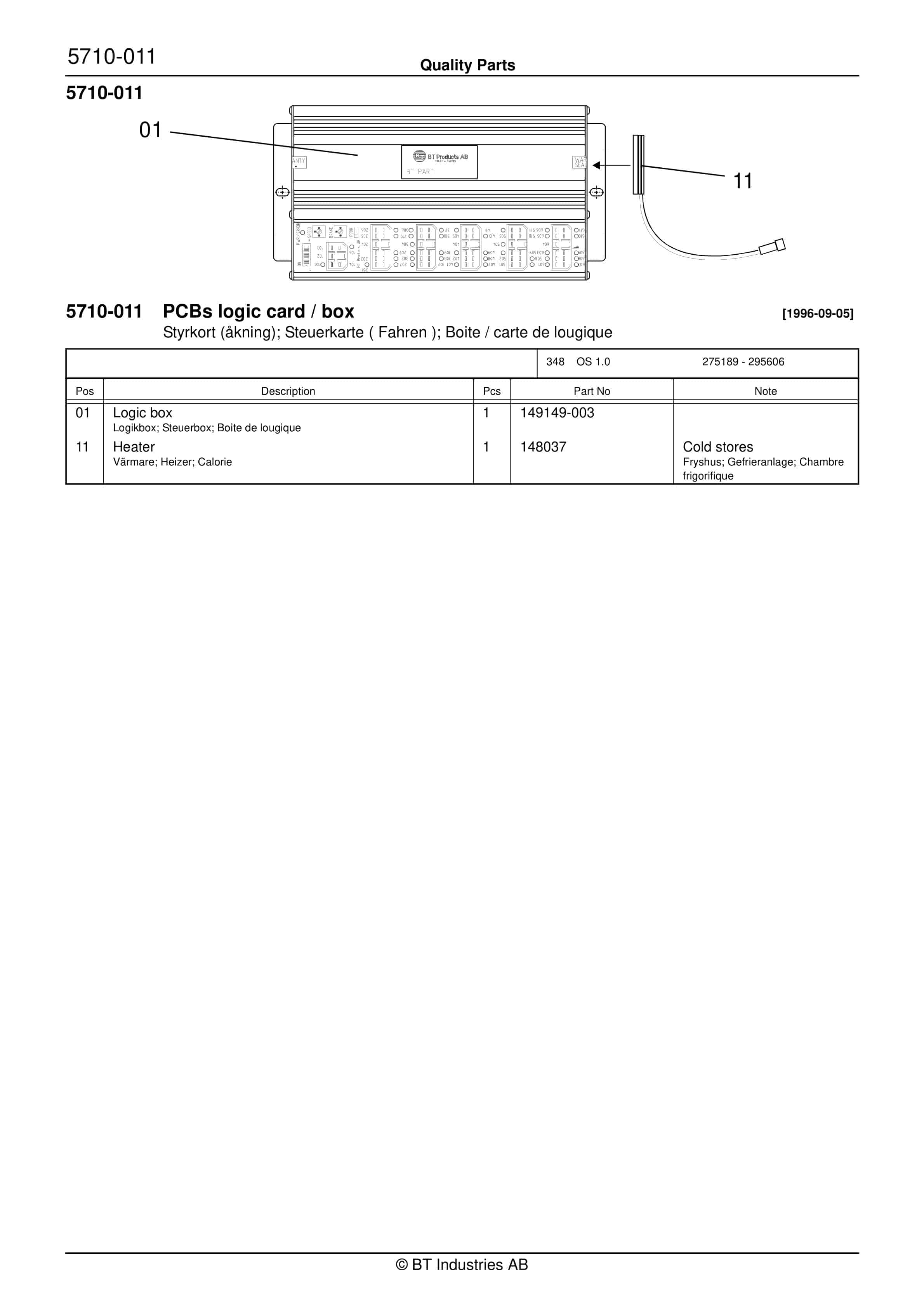 BT OS 1.0 Quality Parts 152103 4 BT OS 1.0 Quality Parts 152103 - Image 4