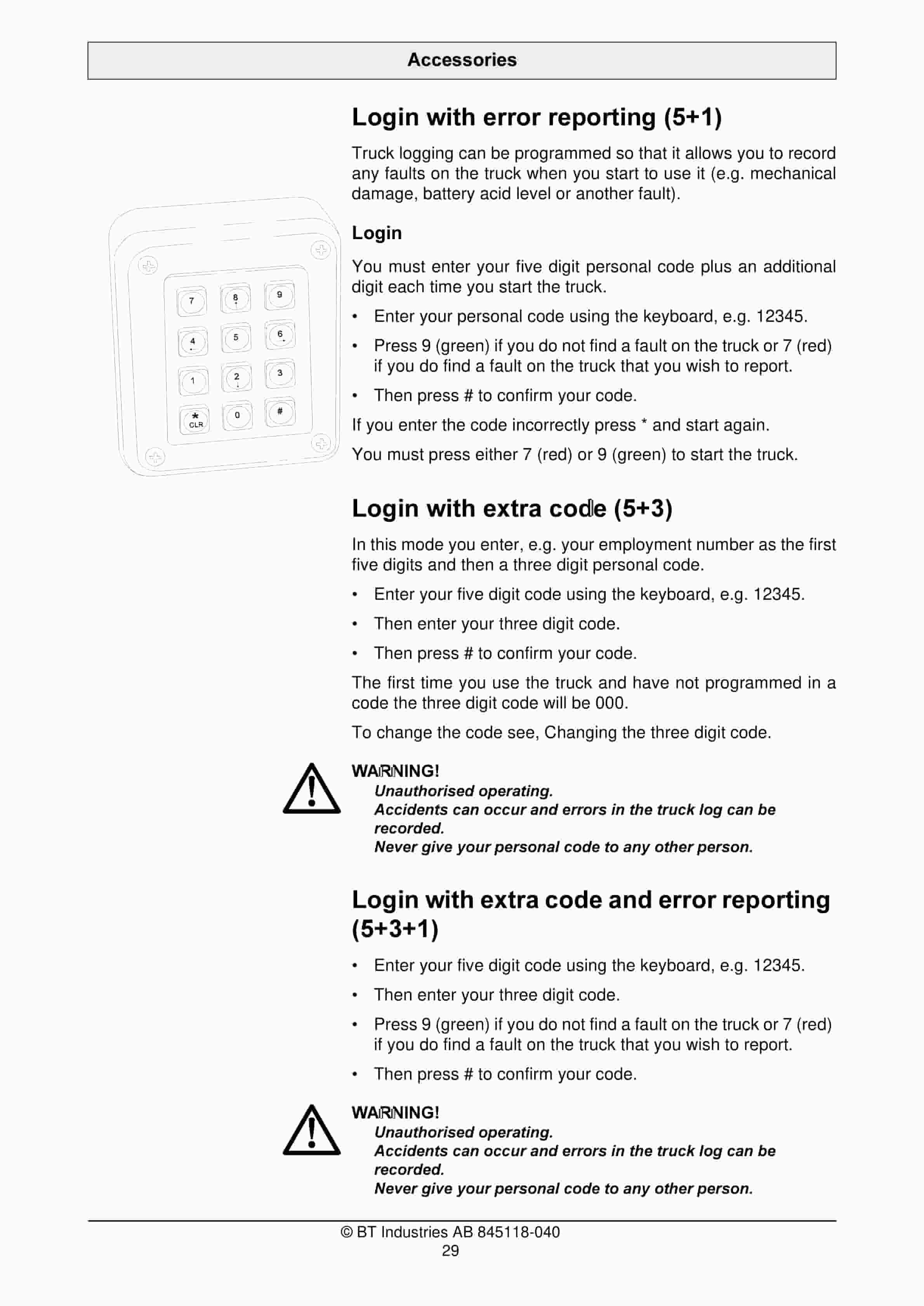 Alternative view of BT OS 1.0WL Operator Manual 845118-040