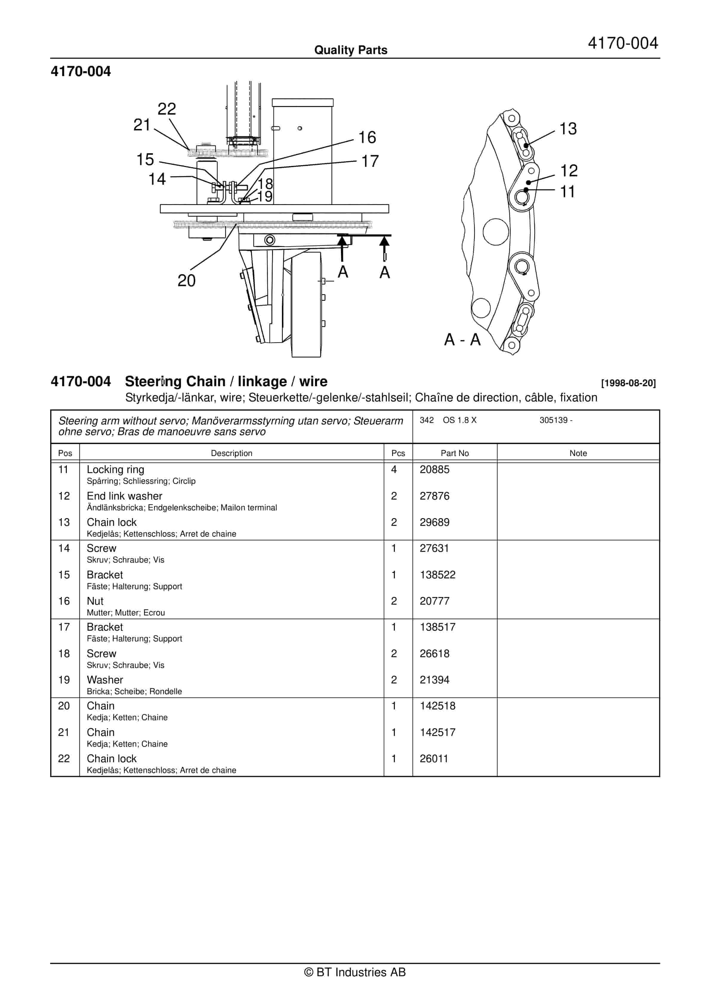 BT OS 1.8 X Quality Parts 174363 2 BT OS 1.8 X Quality Parts 174363 - Image 2