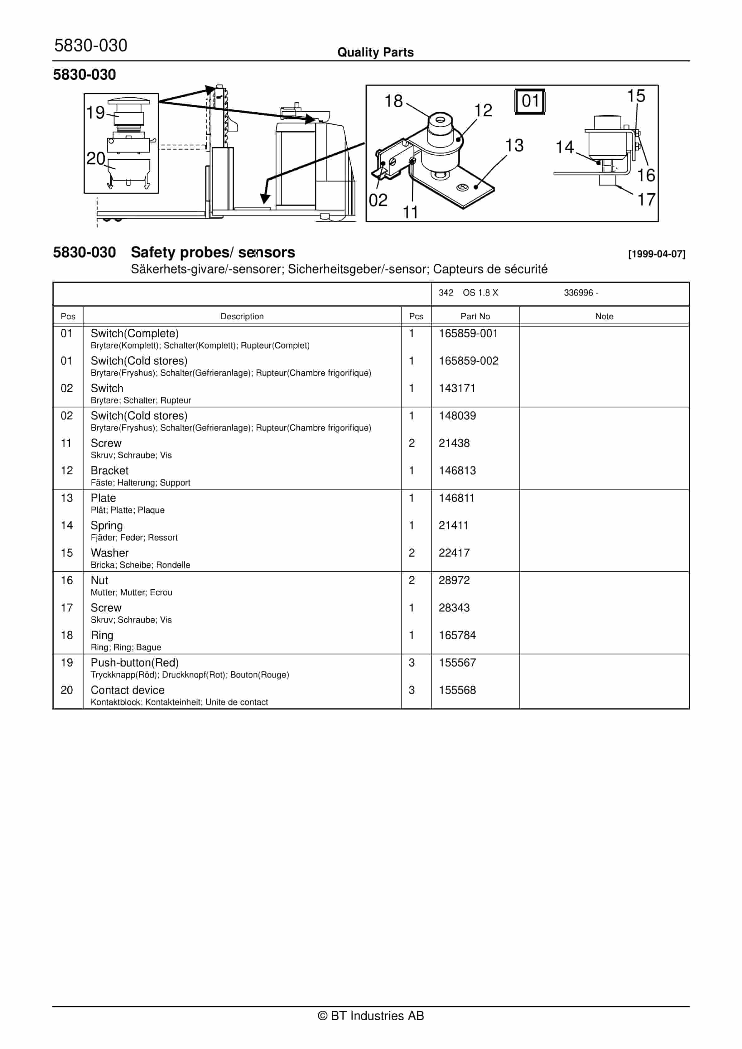 BT OS 1.8 X Quality Parts 174363 5 BT OS 1.8 X Quality Parts 174363 - Image 5