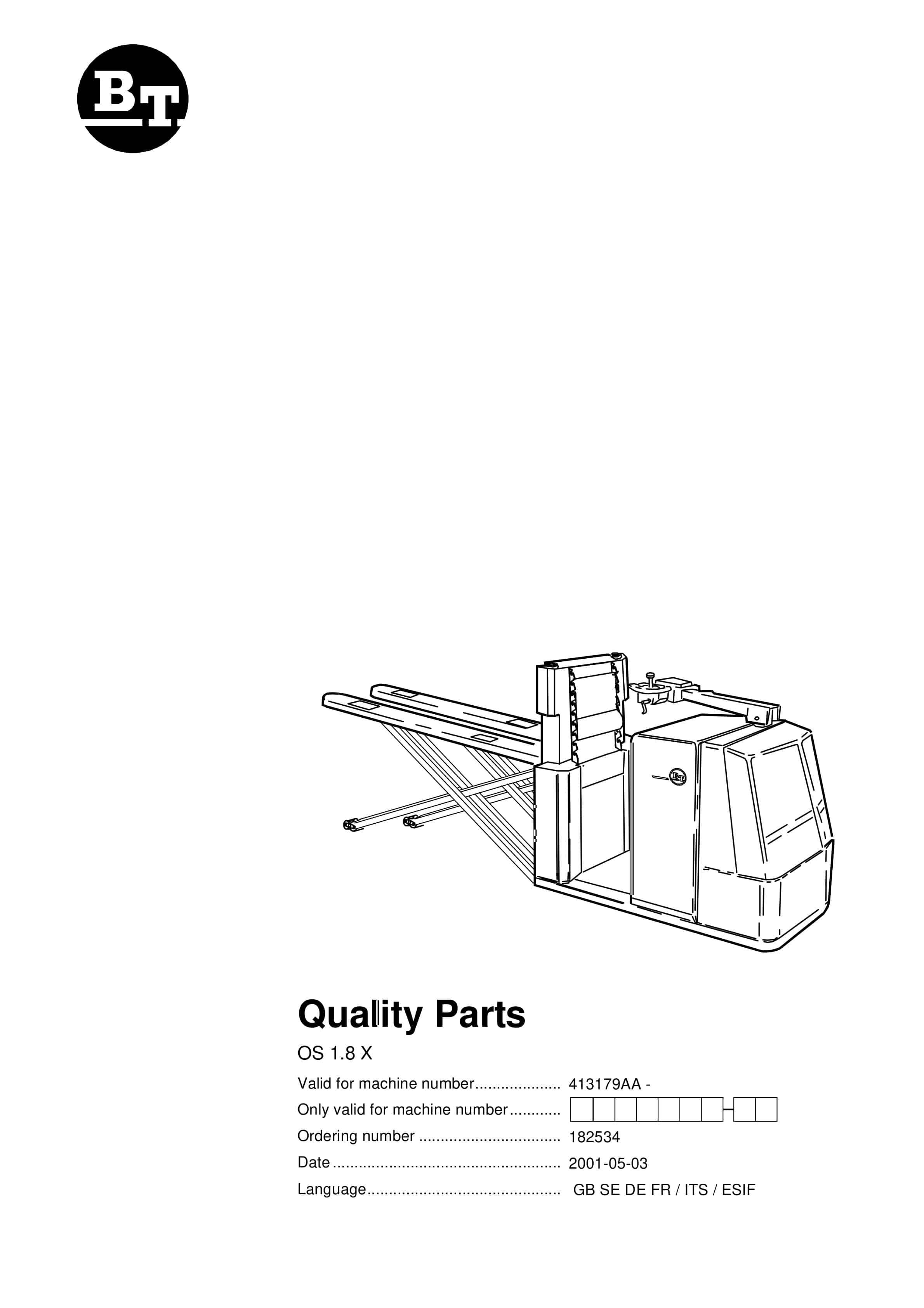 BT OS 1.8 X Quality Parts 182534 1 BT OS 1.8 X Quality Parts 182534