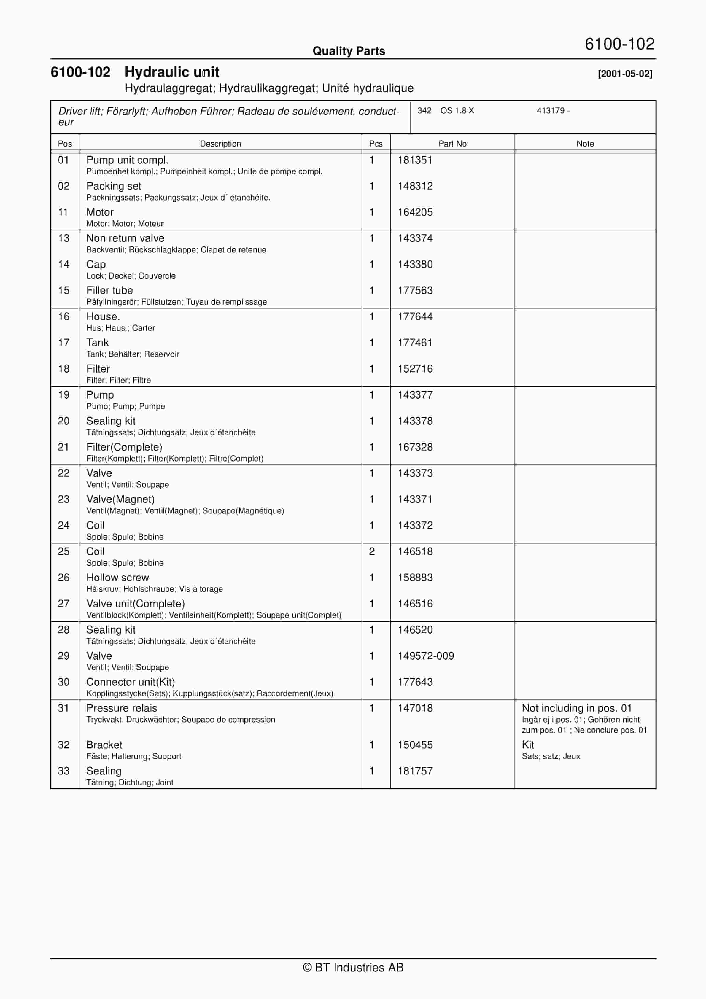 BT OS 1.8 X Quality Parts 182534 5 BT OS 1.8 X Quality Parts 182534 - Image 5