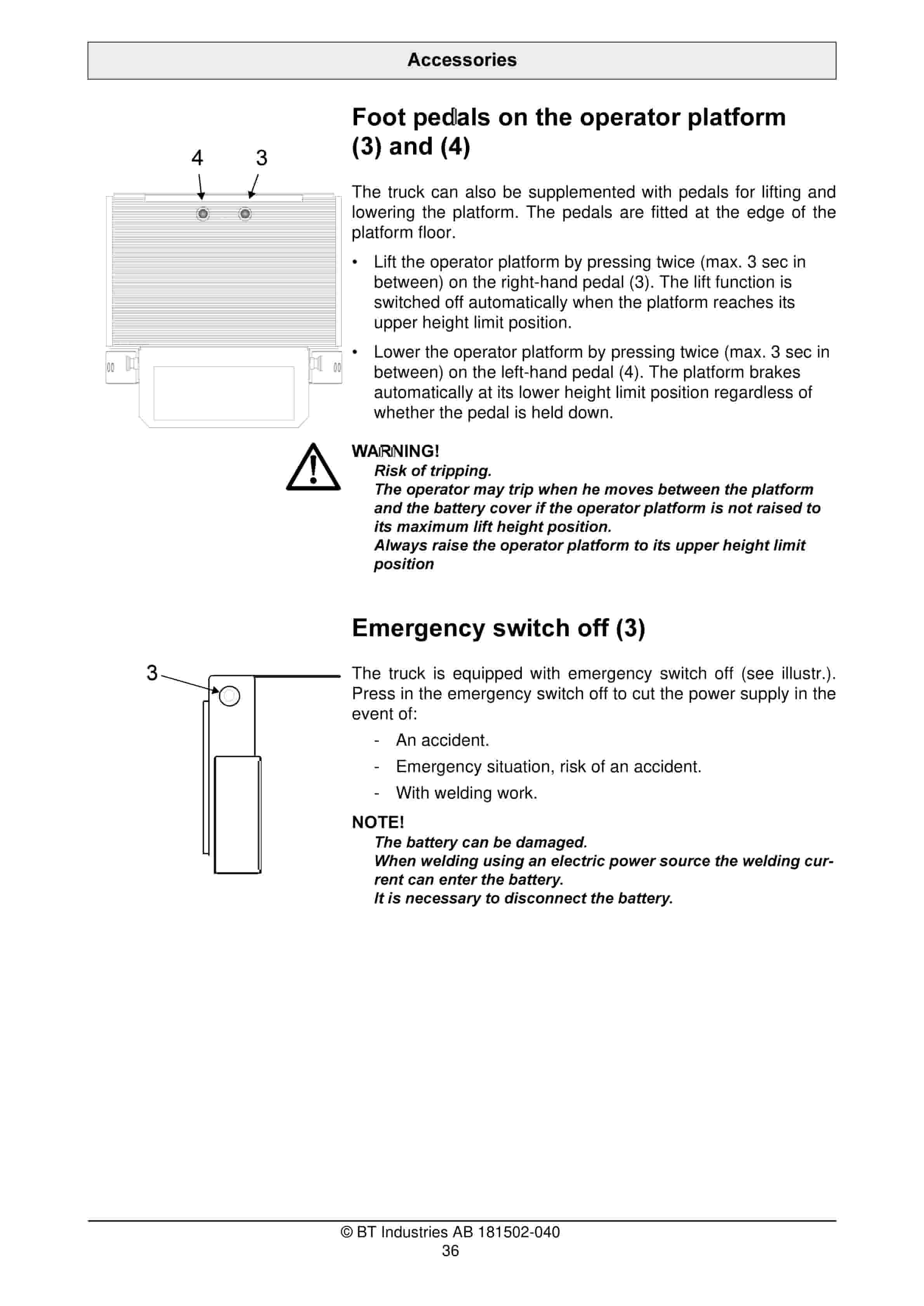 Alternative view of BT OS 2.0, OS 3.0 Operator Manual 181502-040