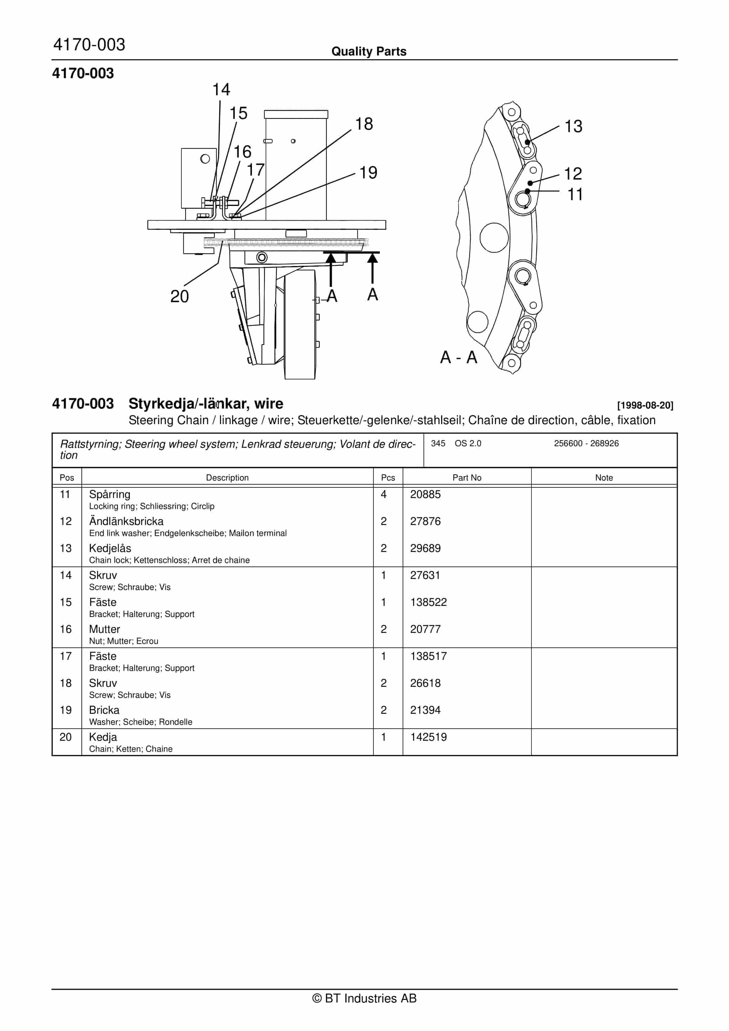 BT OS 2.0 Quality Parts 143027 2 BT OS 2.0 Quality Parts 143027 - Image 2