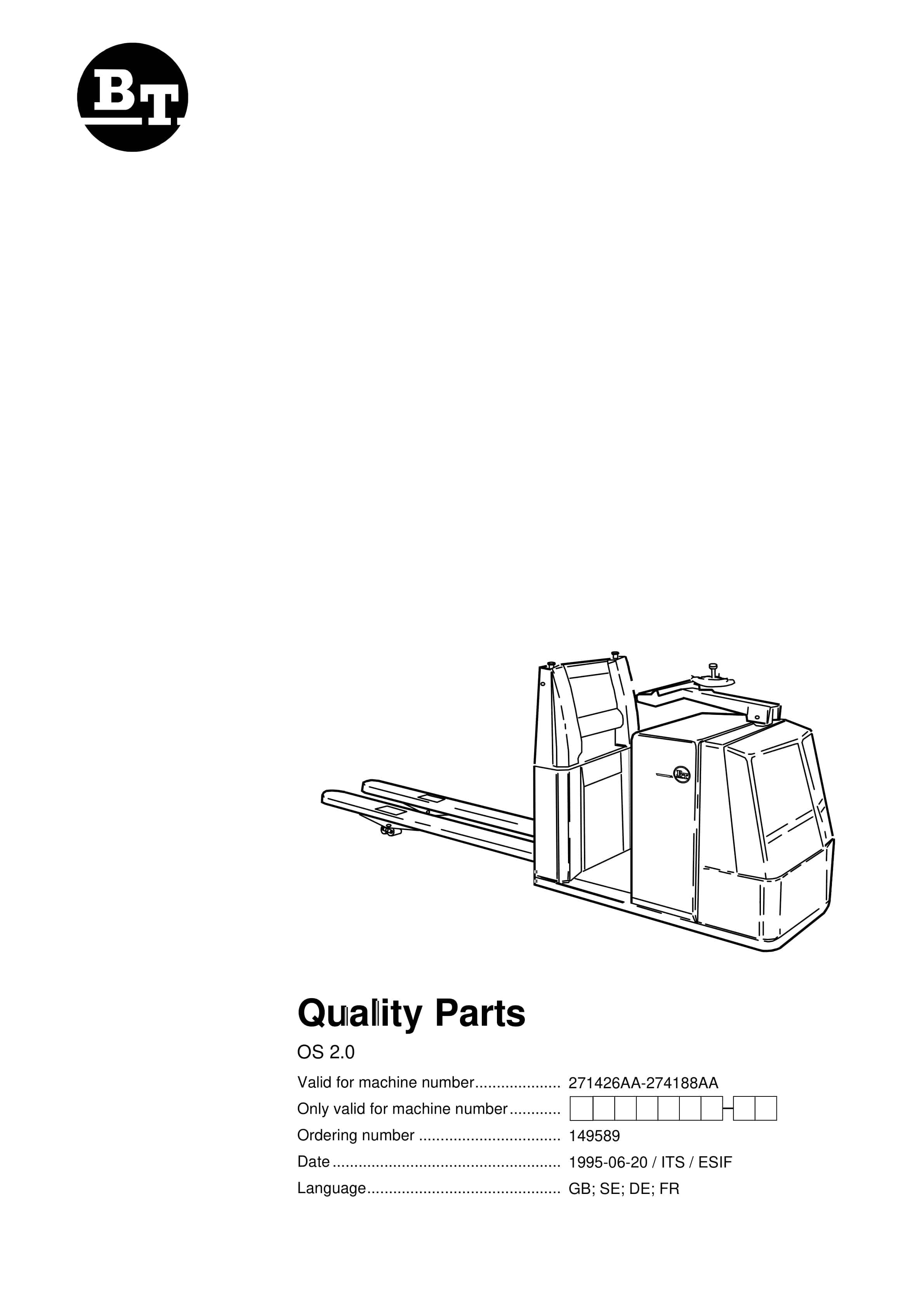 BT OS 2.0 Quality Parts 149589 1 BT OS 2.0 Quality Parts 149589